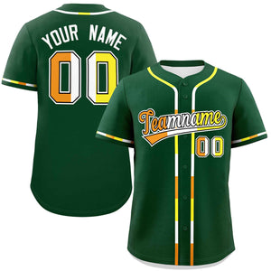 Custom Green Maverique For Pride Month Classic Style Authentic Baseball Jersey