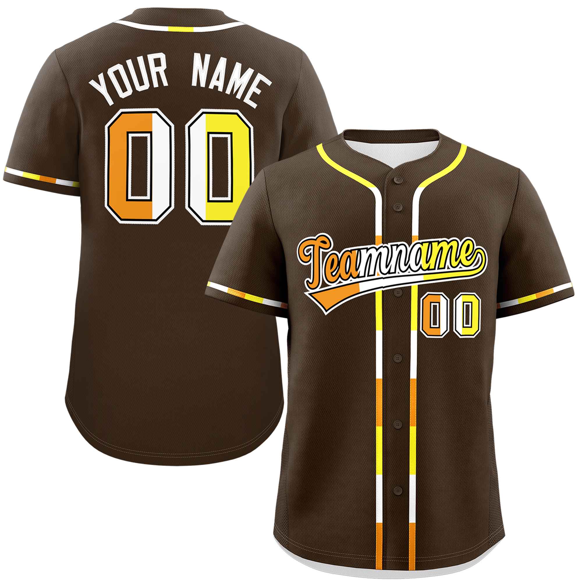 Custom Brown Maverique For Pride Month Classic Style Authentic Baseball Jersey