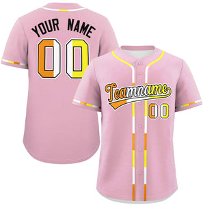 Custom Light Pink Maverique For Pride Month Classic Style Authentic Baseball Jersey