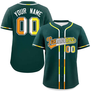 Custom Midnight Green Maverique For Pride Month Classic Style Authentic Baseball Jersey