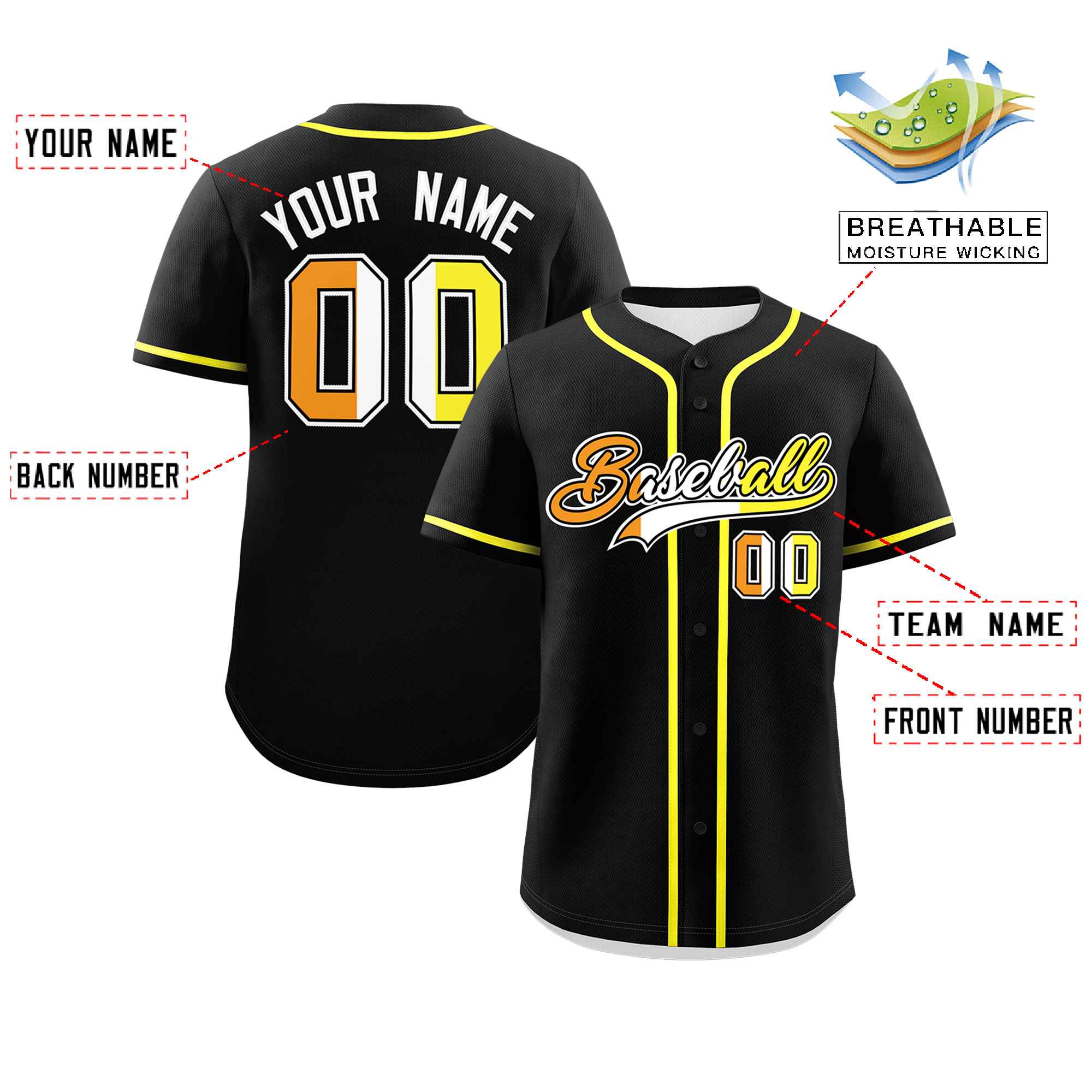 Custom Black Maverique For Pride Month Classic Style Authentic Baseball Jersey