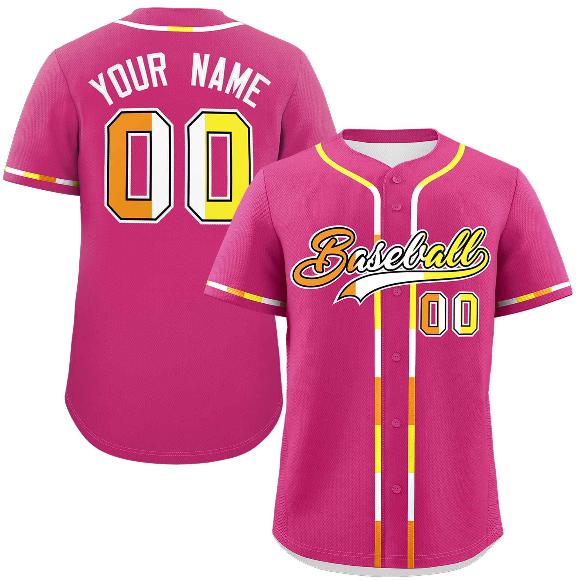 Custom Rose Red Maverique For Pride Month Classic Style Authentic Baseball Jersey