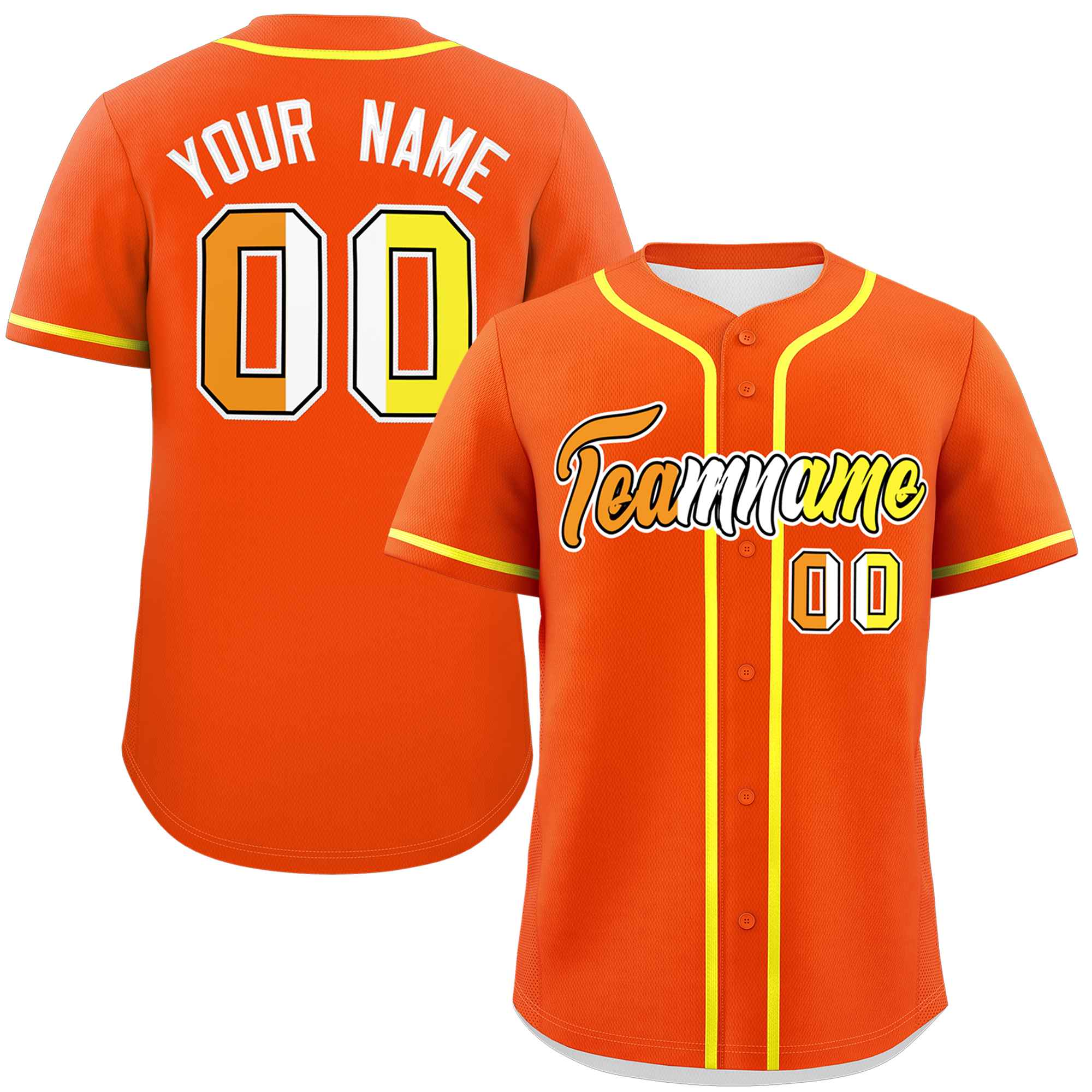 Custom Orange Maverique For Pride Month Classic Style Authentic Baseball Jersey