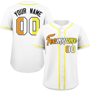 Custom White Maverique For Pride Month Classic Style Authentic Baseball Jersey