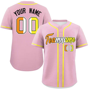 Custom Light Pink Maverique For Pride Month Classic Style Authentic Baseball Jersey