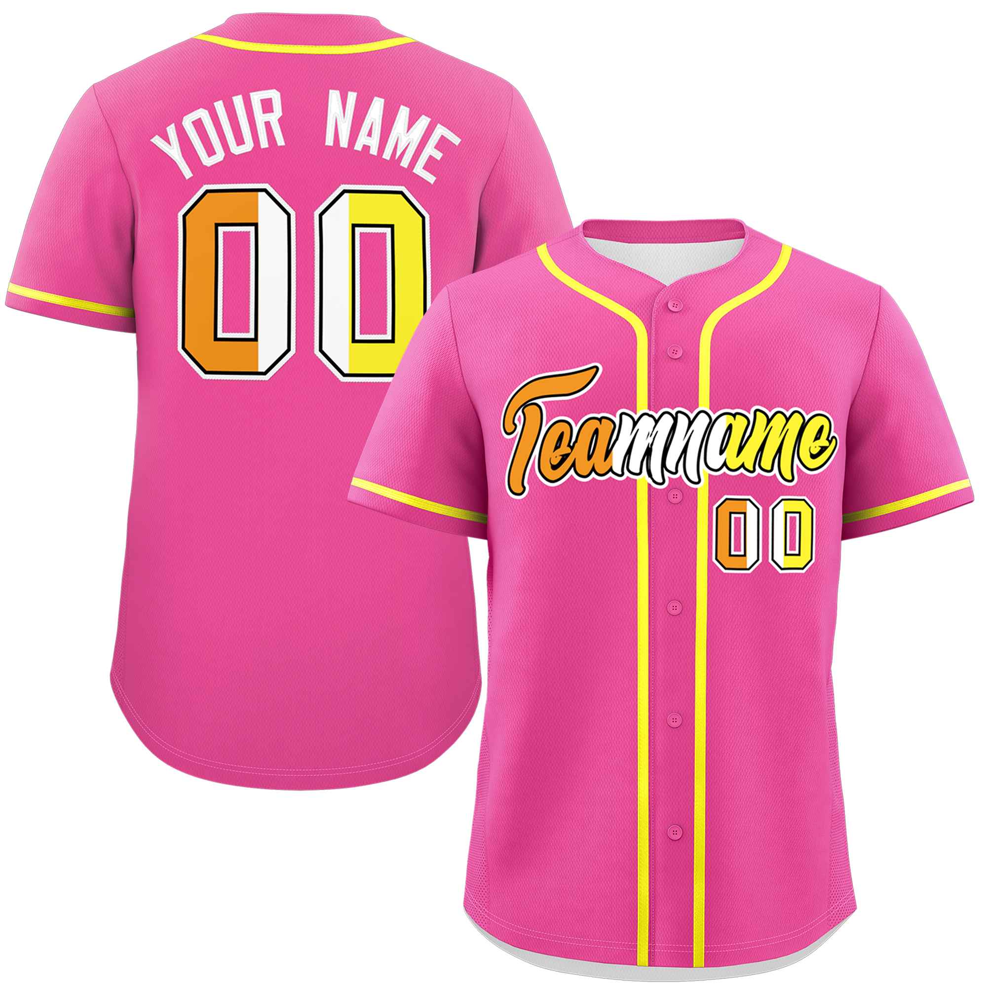 Custom Pink Maverique For Pride Month Classic Style Authentic Baseball Jersey