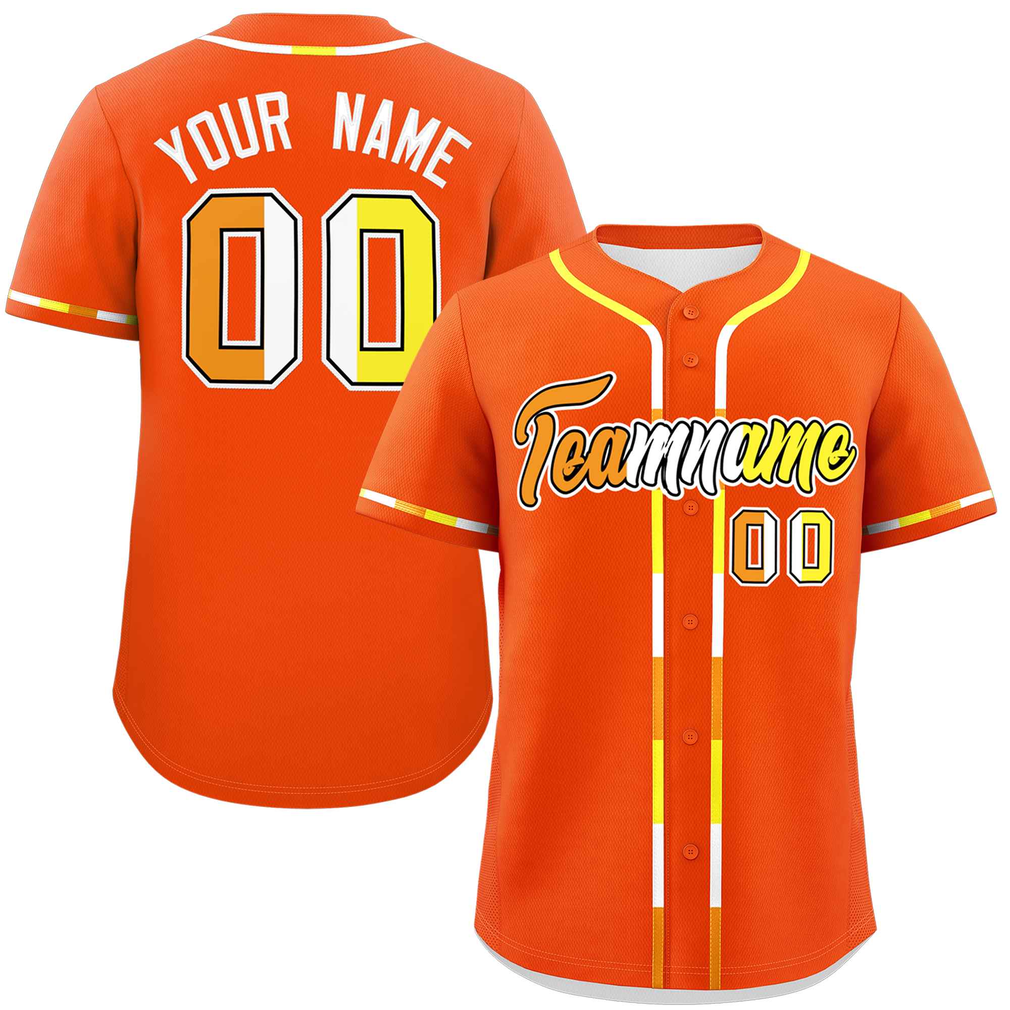 Custom Orange Maverique For Pride Month Classic Style Authentic Baseball Jersey