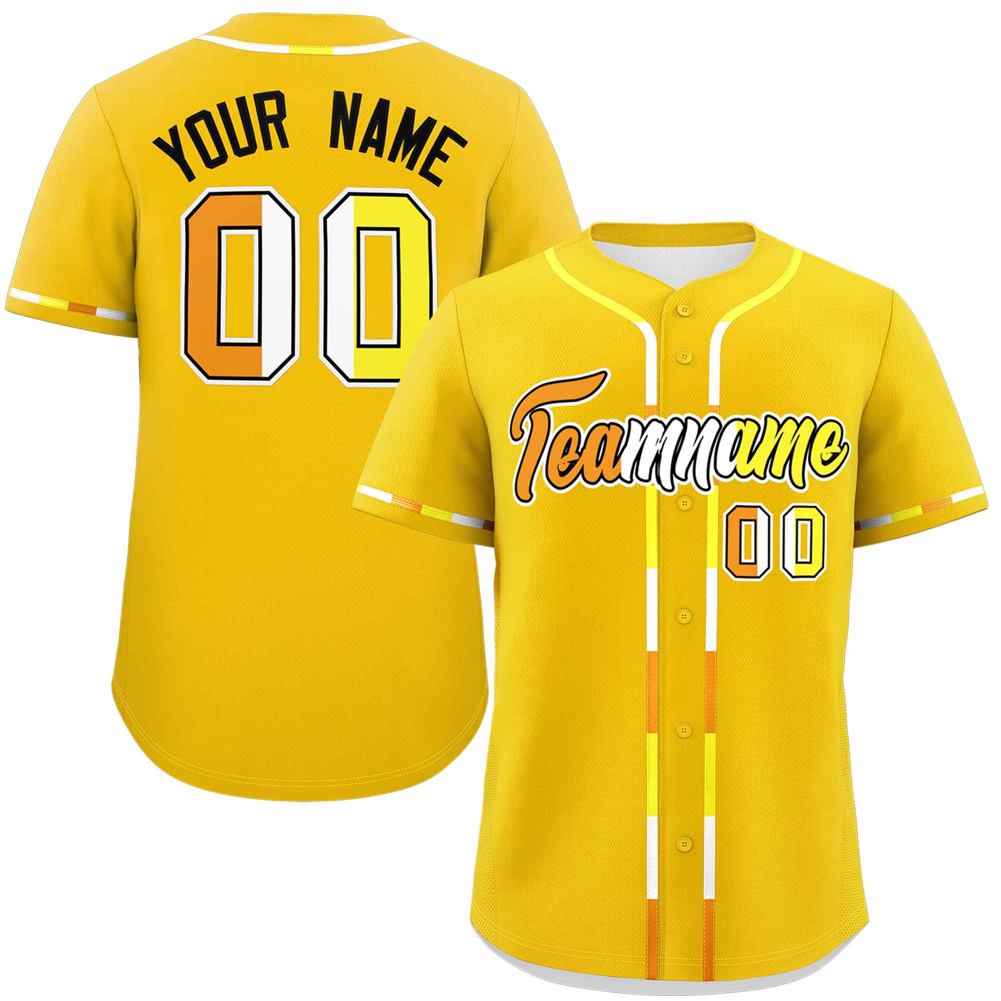 Custom Gold Maverique For Pride Month Classic Style Authentic Baseball Jersey