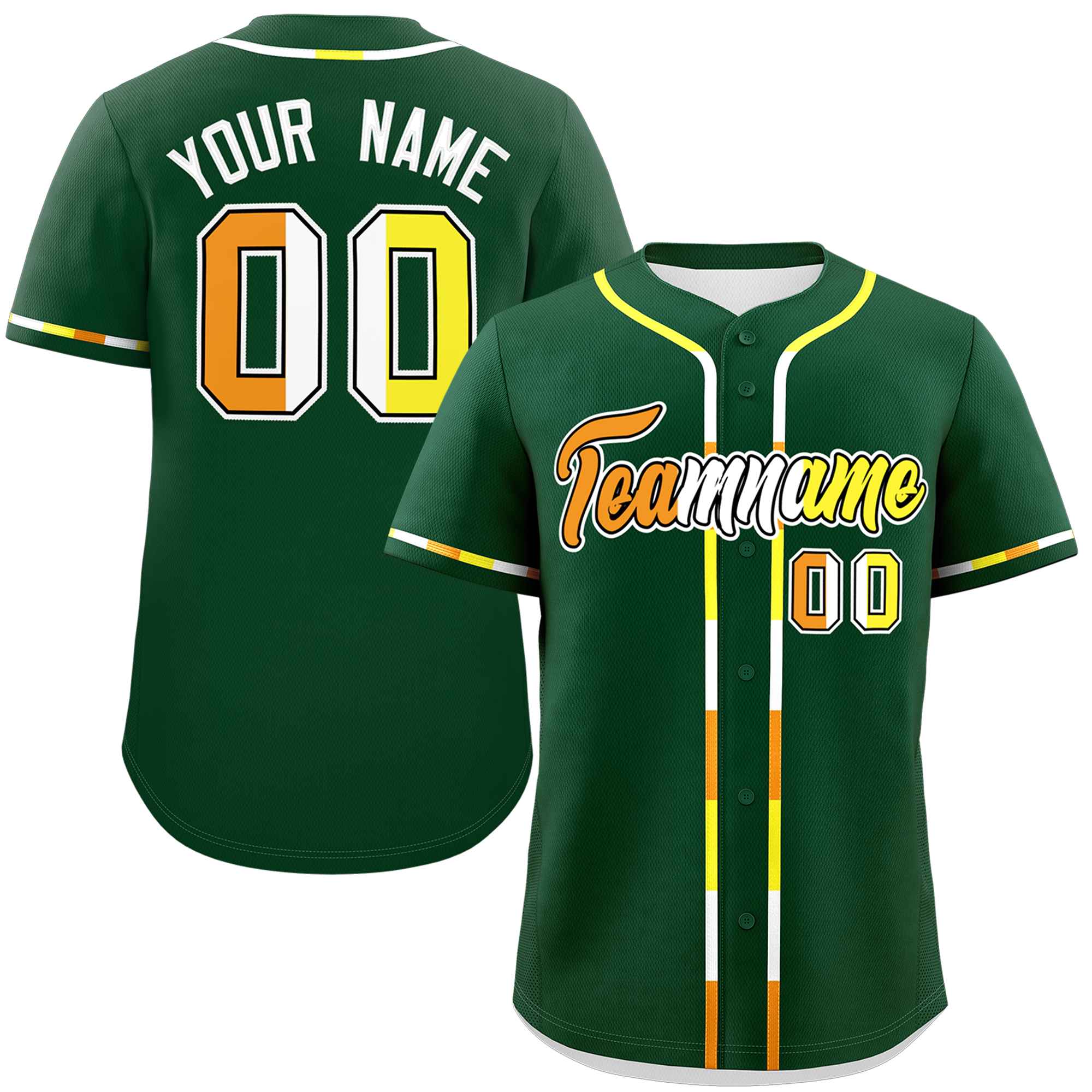 Custom Green Maverique For Pride Month Classic Style Authentic Baseball Jersey