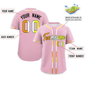 Custom Light Pink Maverique For Pride Month Classic Style Authentic Baseball Jersey