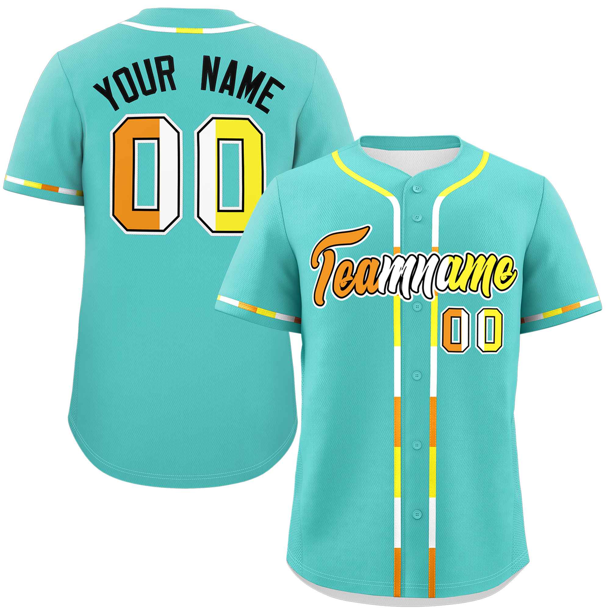 Custom Aqua Maverique For Pride Month Classic Style Authentic Baseball Jersey