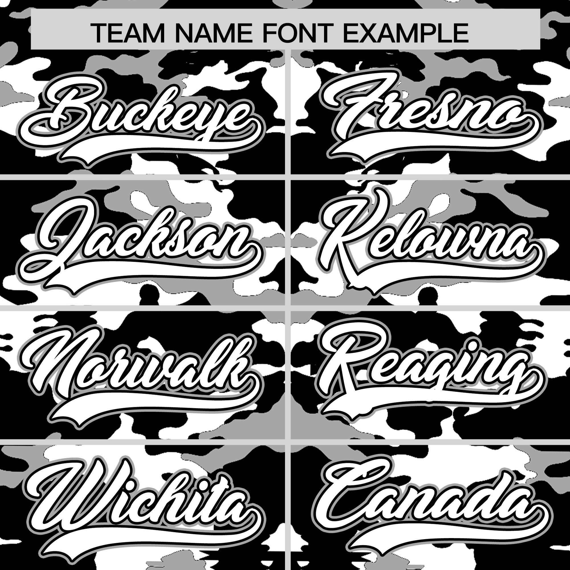 Custom Black White-Gray Personalized Camo Design Authentic Baseball Jersey