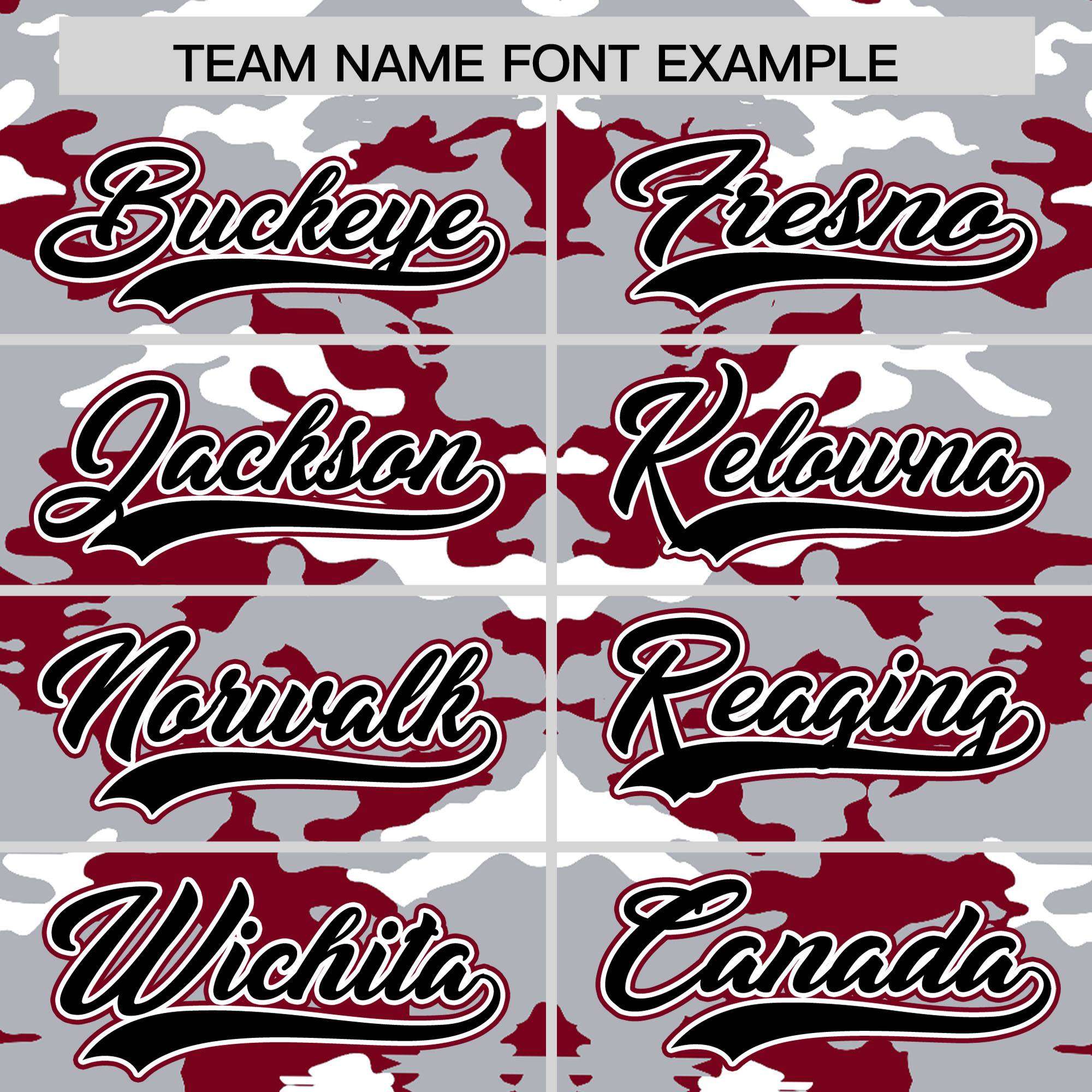 Custom Gray White-Crimson Personalized Camo Design Authentic Baseball Jersey