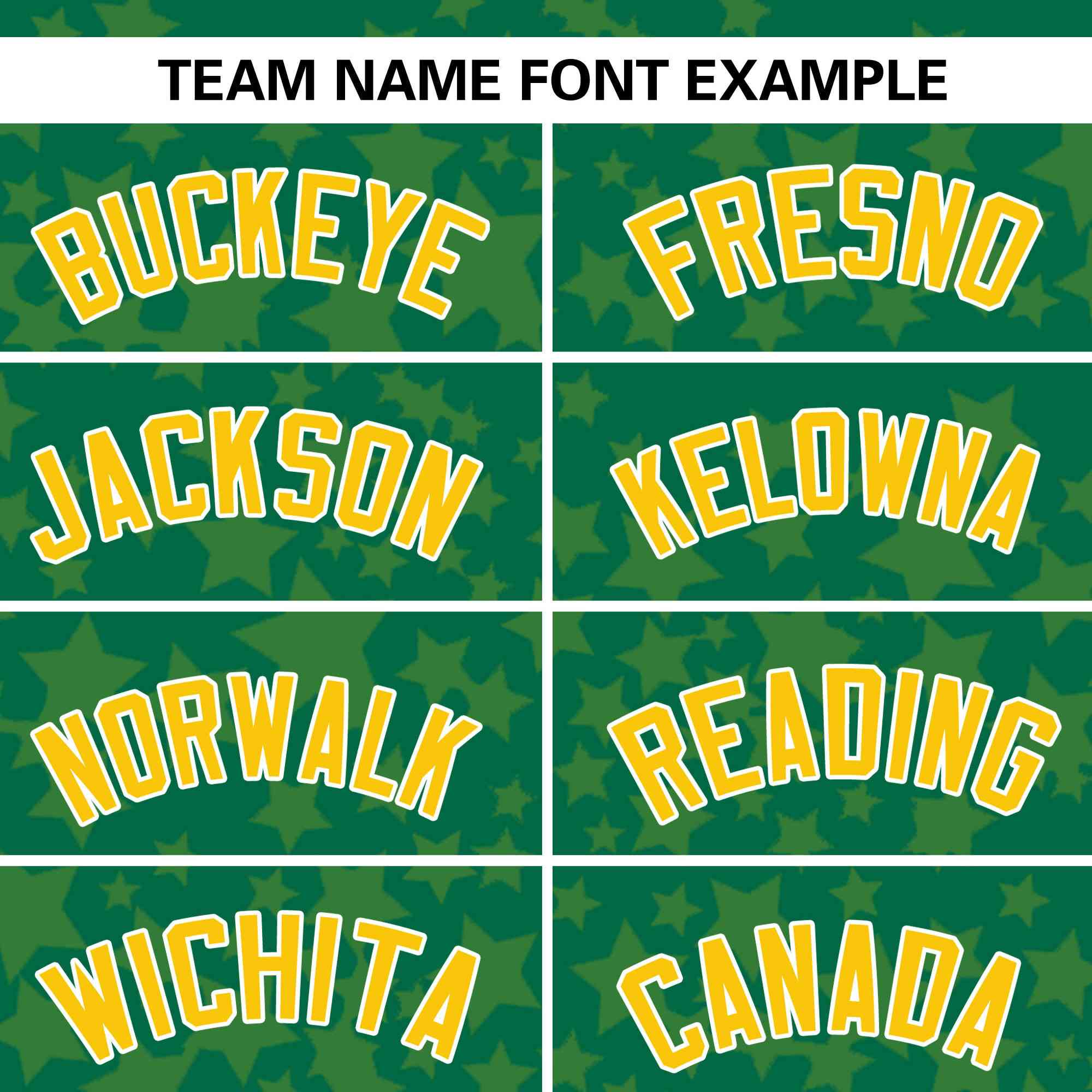 Custom Kelly Green Gold Personalized Star Graffiti Pattern Authentic Baseball Jersey