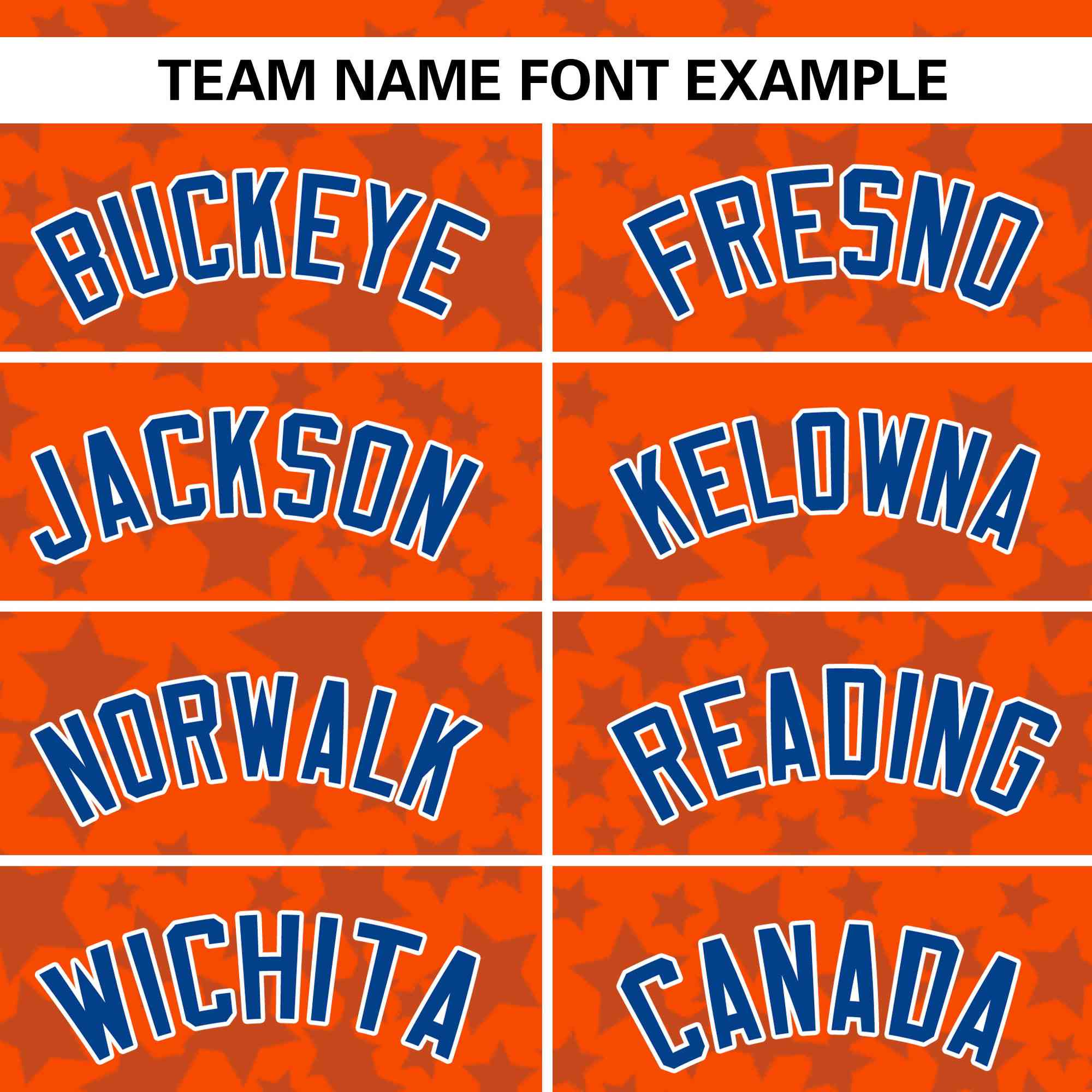 Custom Orange Royal Personalized Star Graffiti Pattern Authentic Baseball Jersey