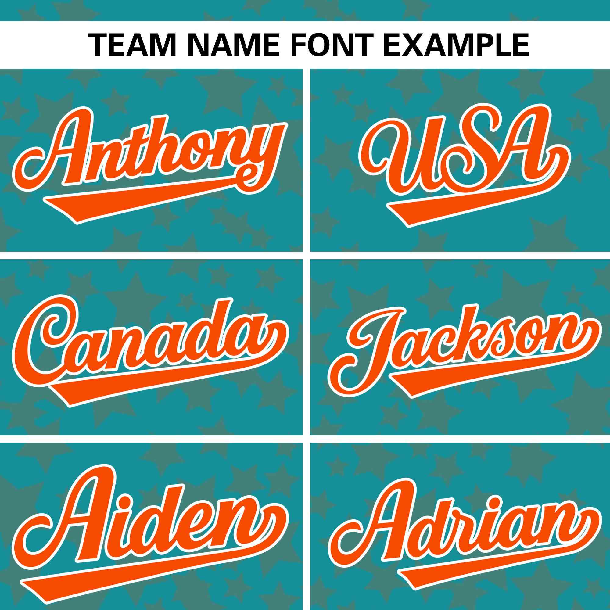 Custom Aqua Orange Personalized Star Graffiti Pattern Authentic Baseball Jersey