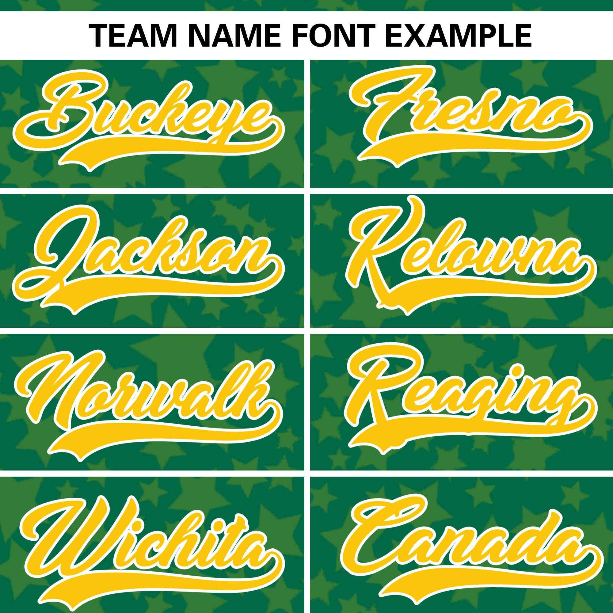 Custom Kelly Green Gold Personalized Star Graffiti Pattern Authentic Baseball Jersey