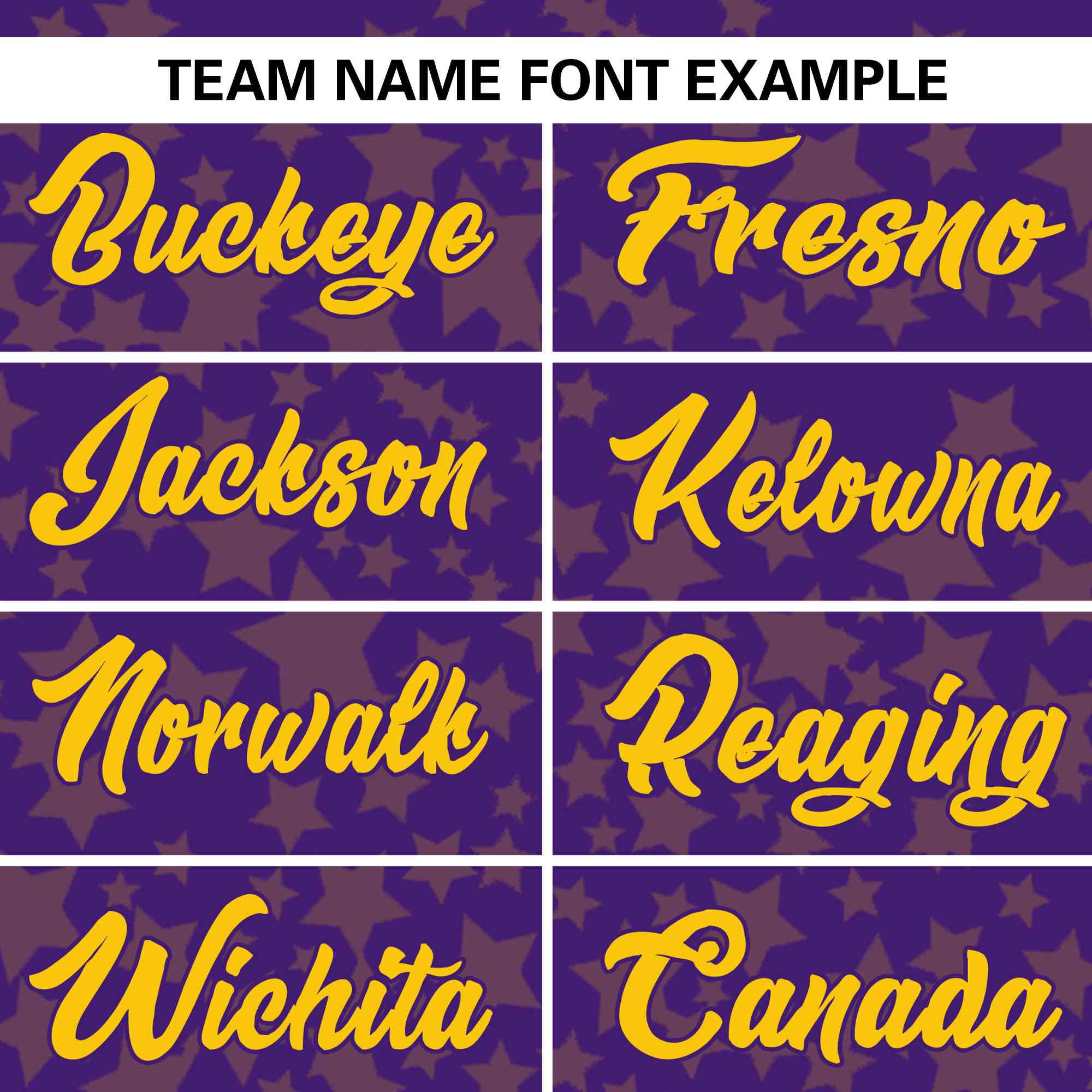 Custom Purple Gold Personalized Star Graffiti Pattern Authentic Baseball Jersey