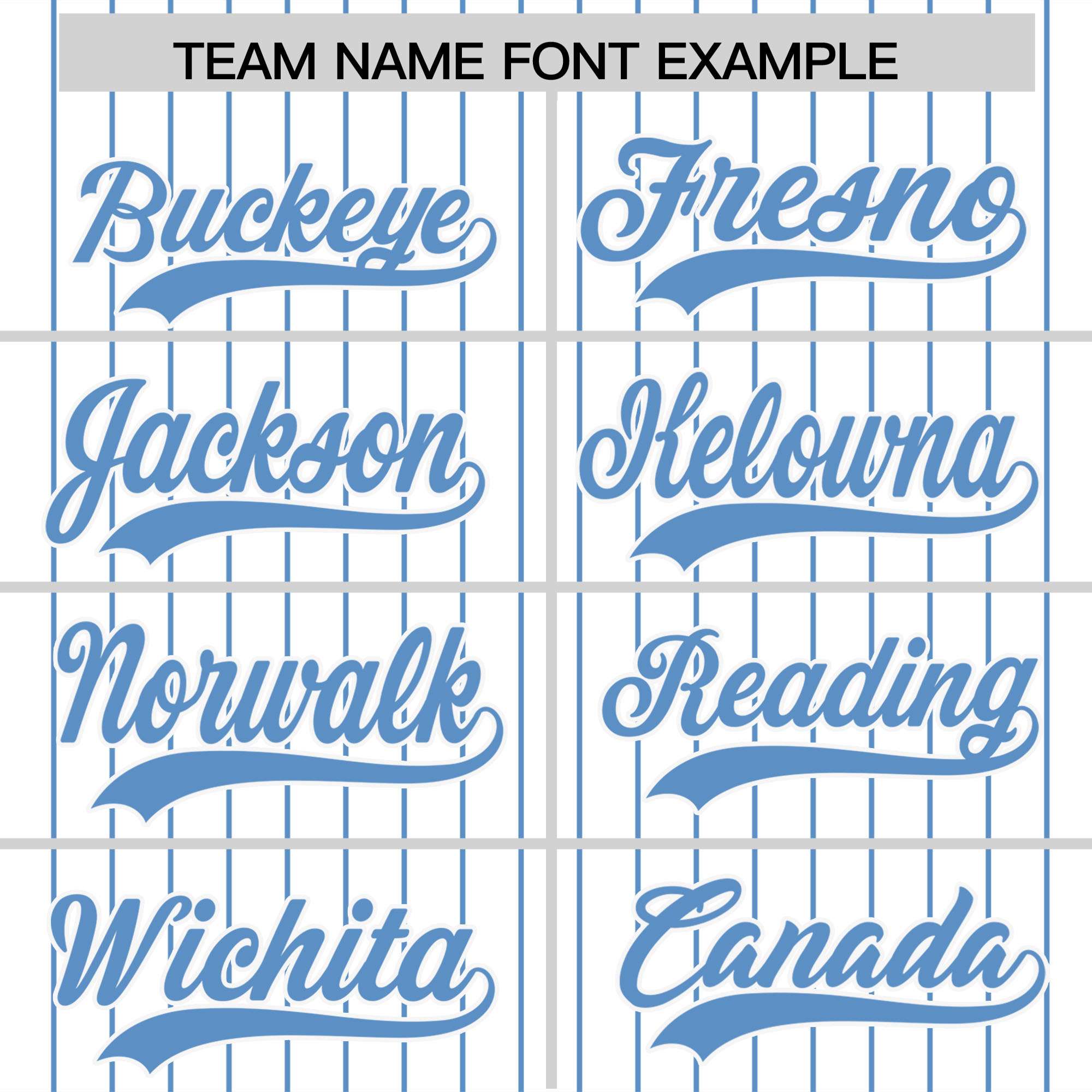 Custom White Light Blue Pinstripe Personalized Two-Tone Authentic Baseball Jersey