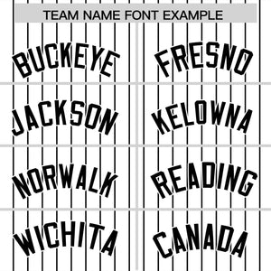 Custom White Black Pinstripe Personalized Two-Tone Authentic Baseball Jersey