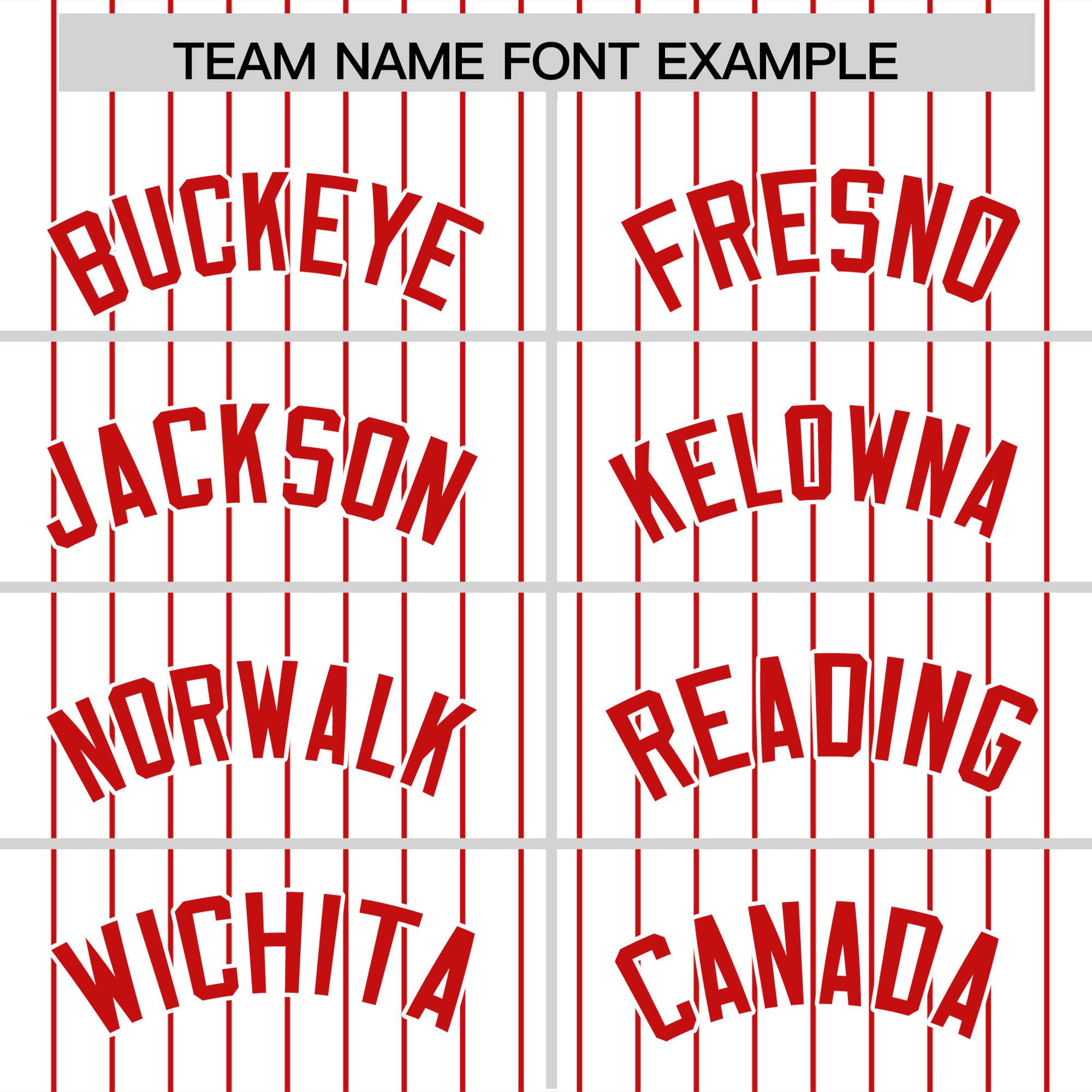 Custom White Red Pinstripe Personalized Two-Tone Authentic Baseball Jersey