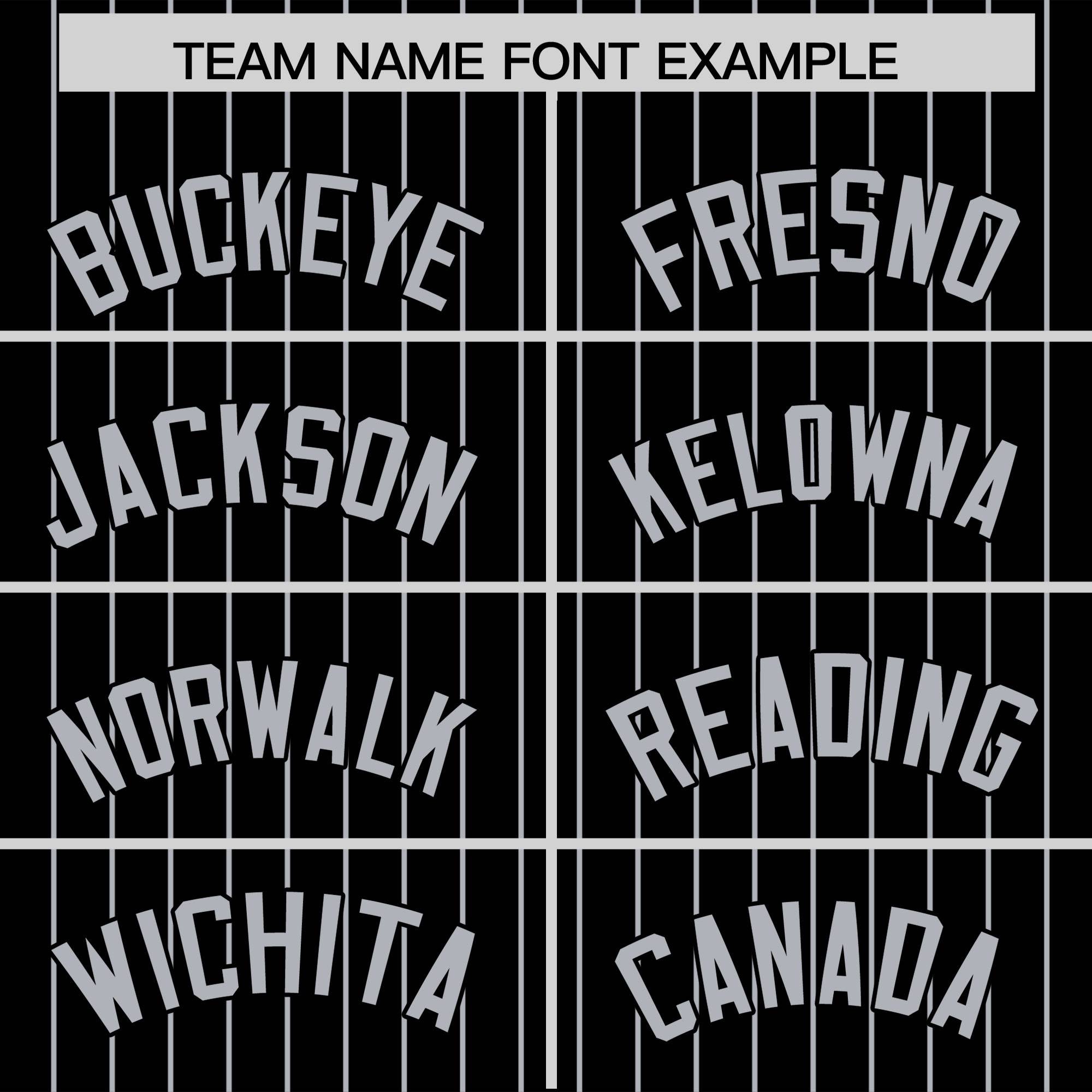 Custom Black Gray Pinstripe Personalized Two-Tone Authentic Baseball Jersey