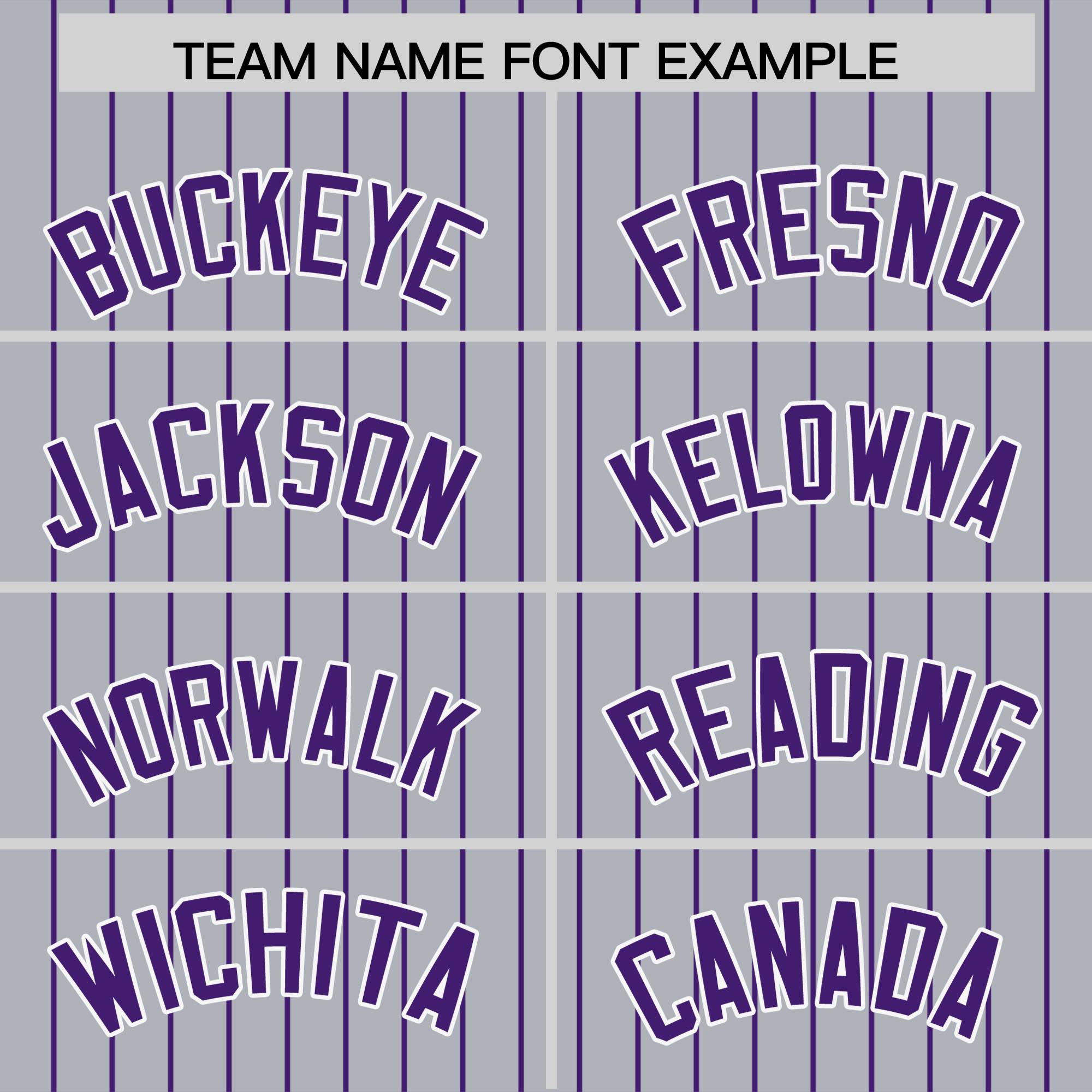 Custom Gray Purple Pinstripe Personalized Two-Tone Authentic Baseball Jersey