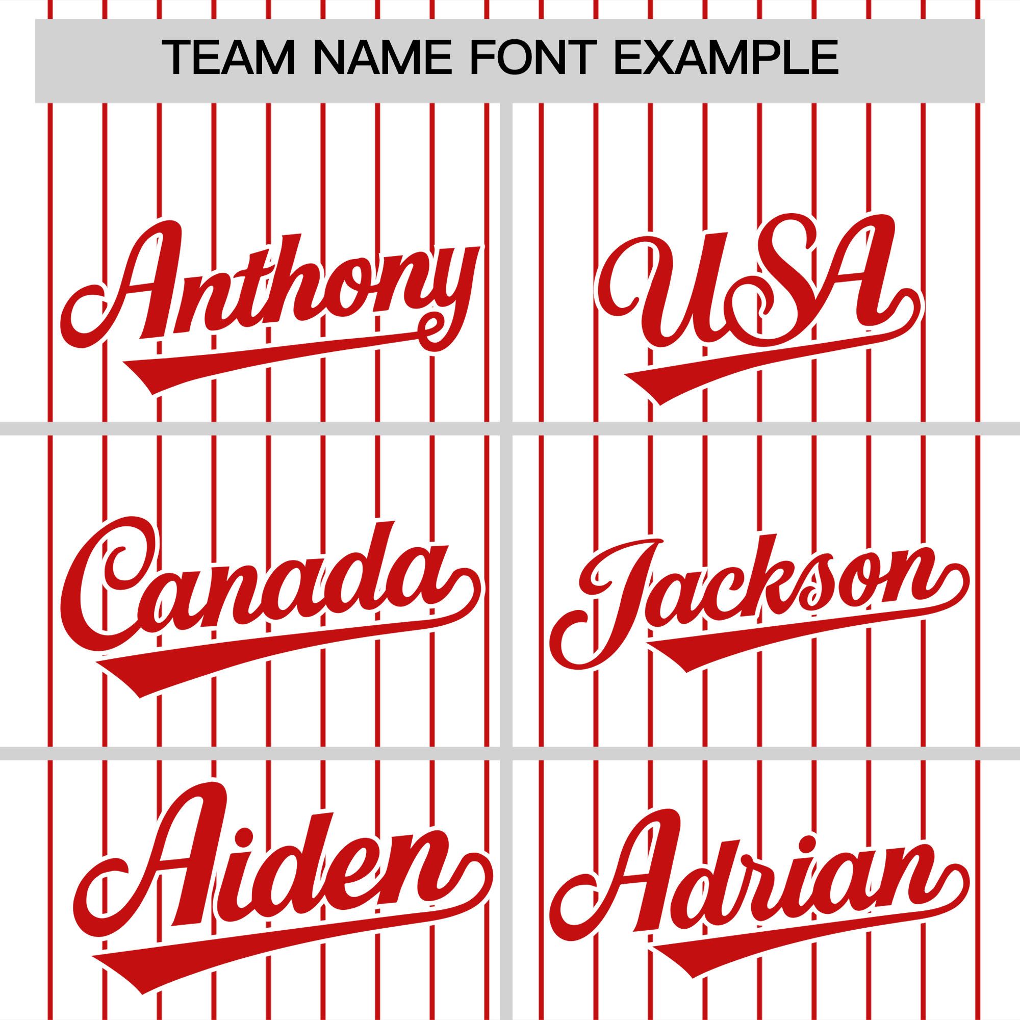 Custom White Red Pinstripe Personalized Two-Tone Authentic Baseball Jersey