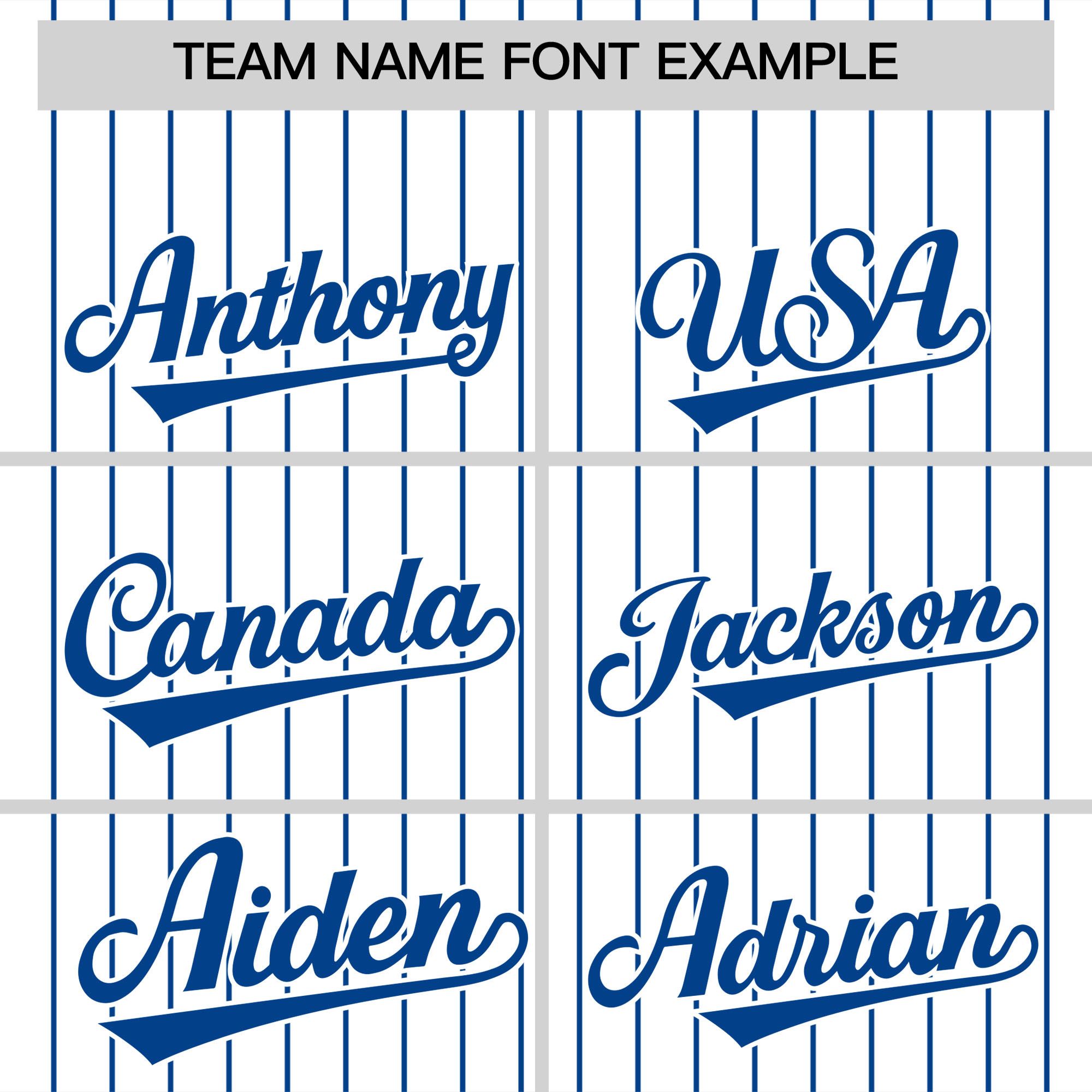 Custom White Royal Pinstripe Personalized Two-Tone Authentic Baseball Jersey