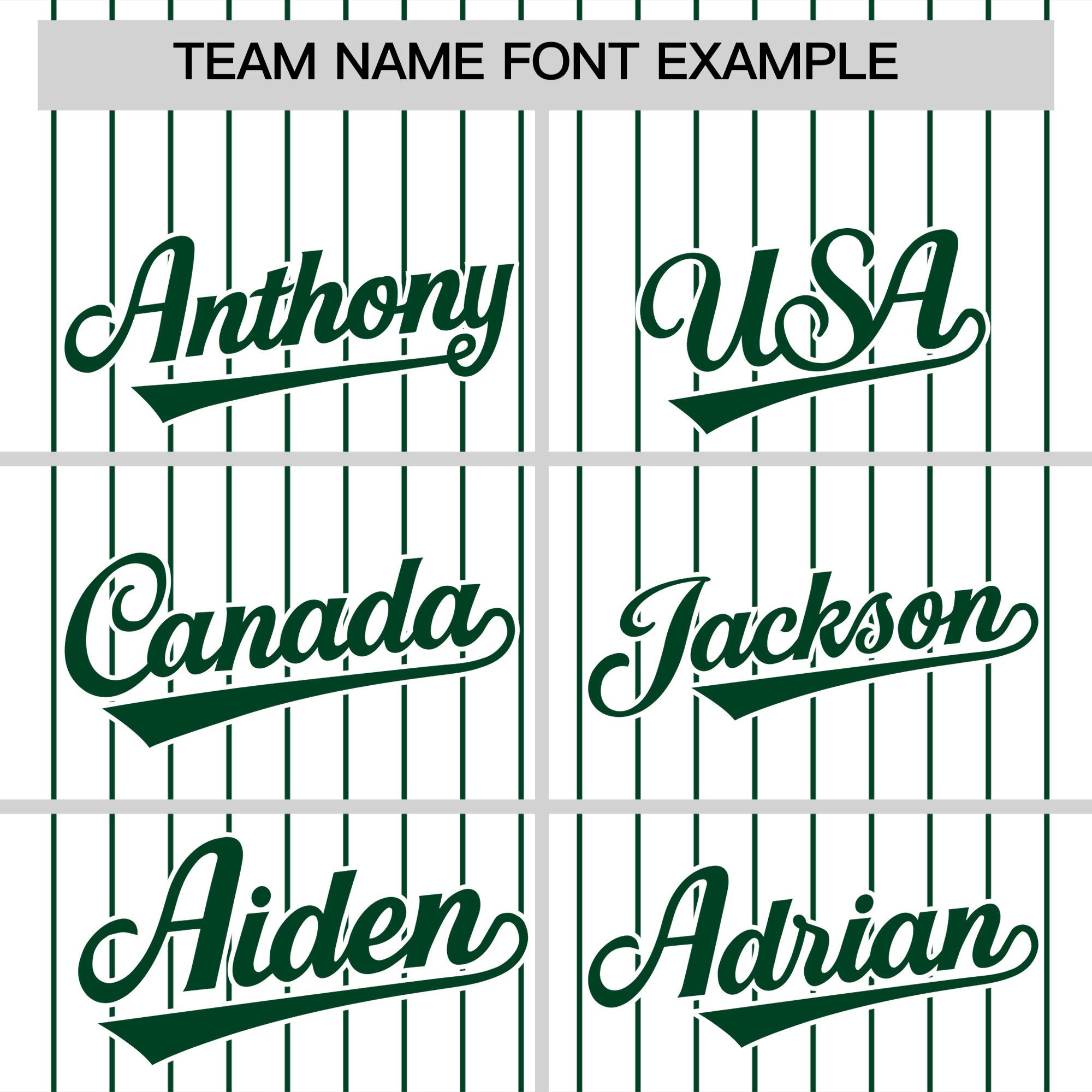 Custom White Green Pinstripe Personalized Two-Tone Authentic Baseball Jersey