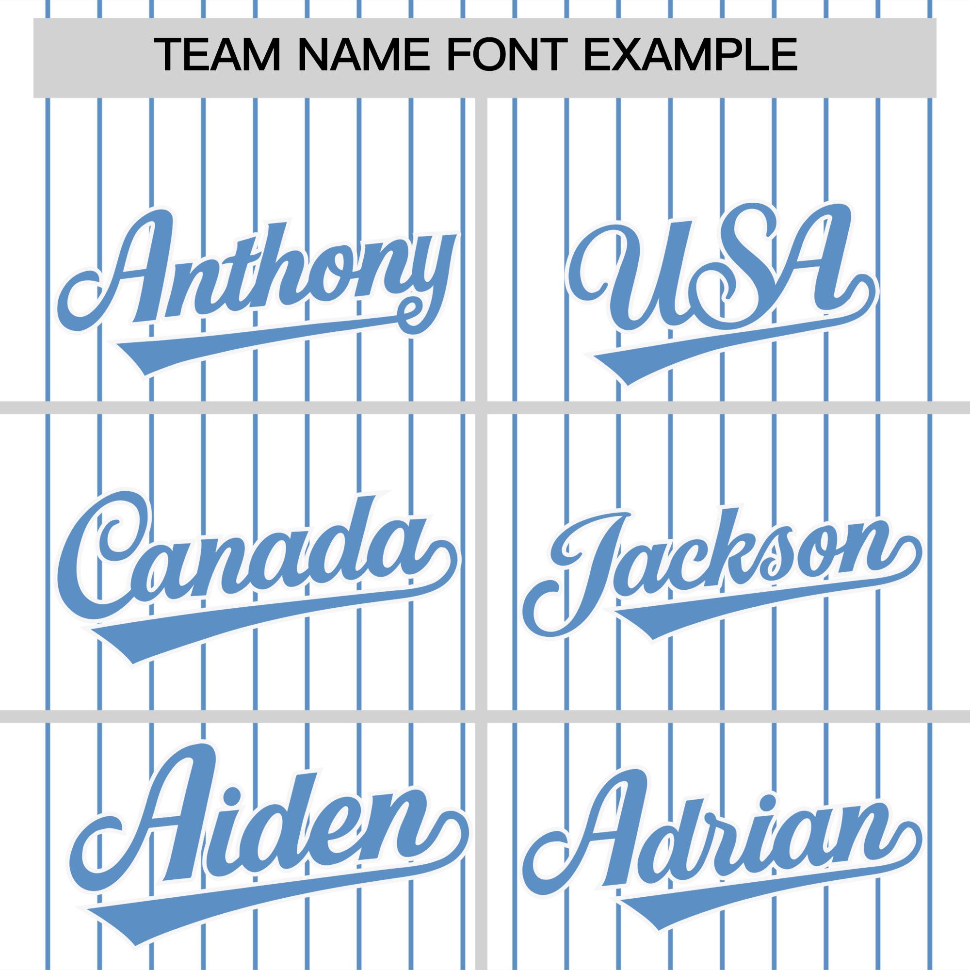 Custom White Light Blue Pinstripe Personalized Two-Tone Authentic Baseball Jersey