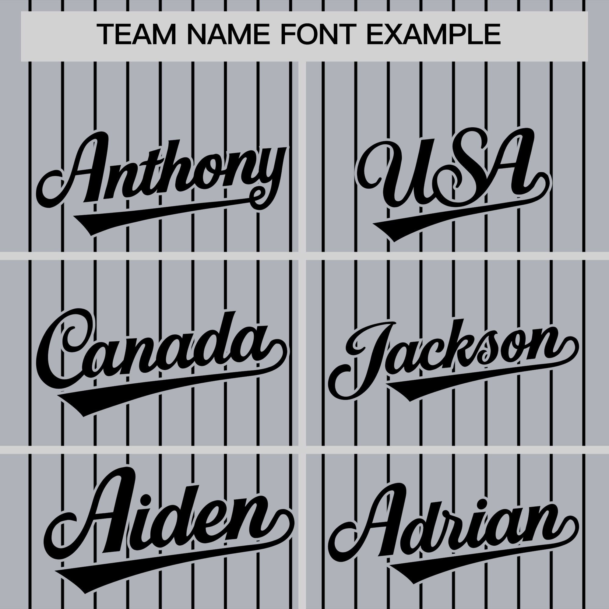 Custom Gray Black Pinstripe Personalized Two-Tone Authentic Baseball Jersey