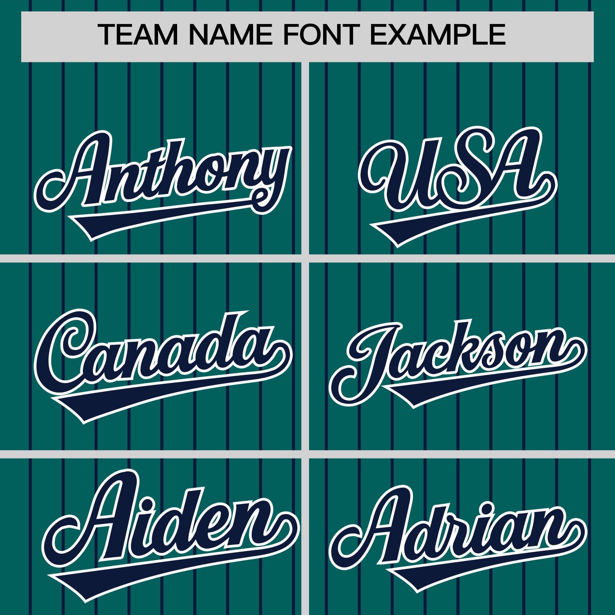 Custom Aqua Navy Pinstripe Personalized Two-Tone Authentic Baseball Jersey