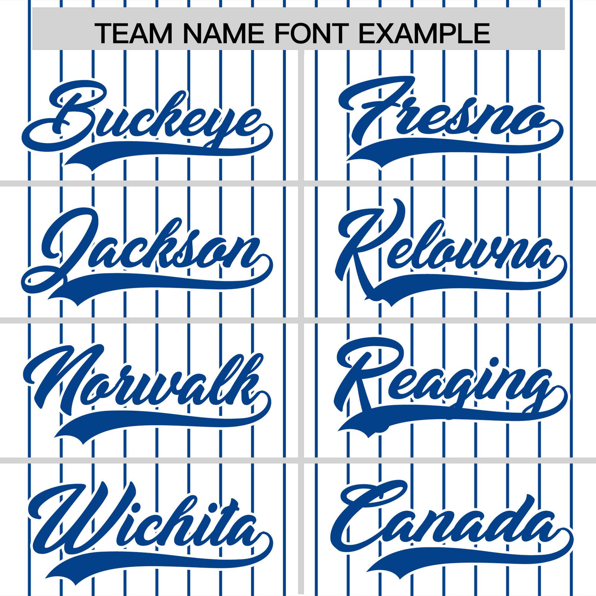 Custom White Royal Pinstripe Personalized Two-Tone Authentic Baseball Jersey