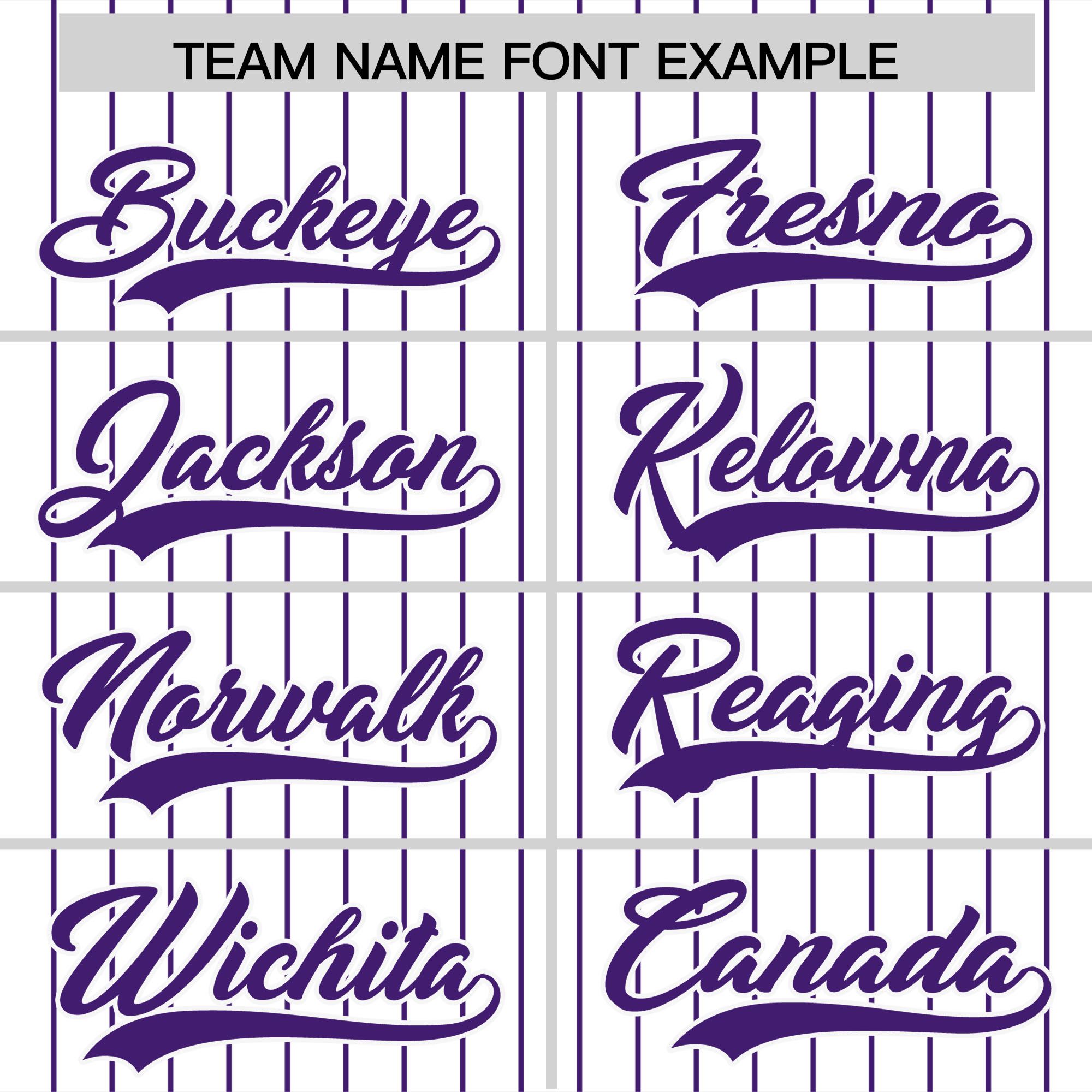 Custom White Purple Pinstripe Personalized Two-Tone Authentic Baseball Jersey