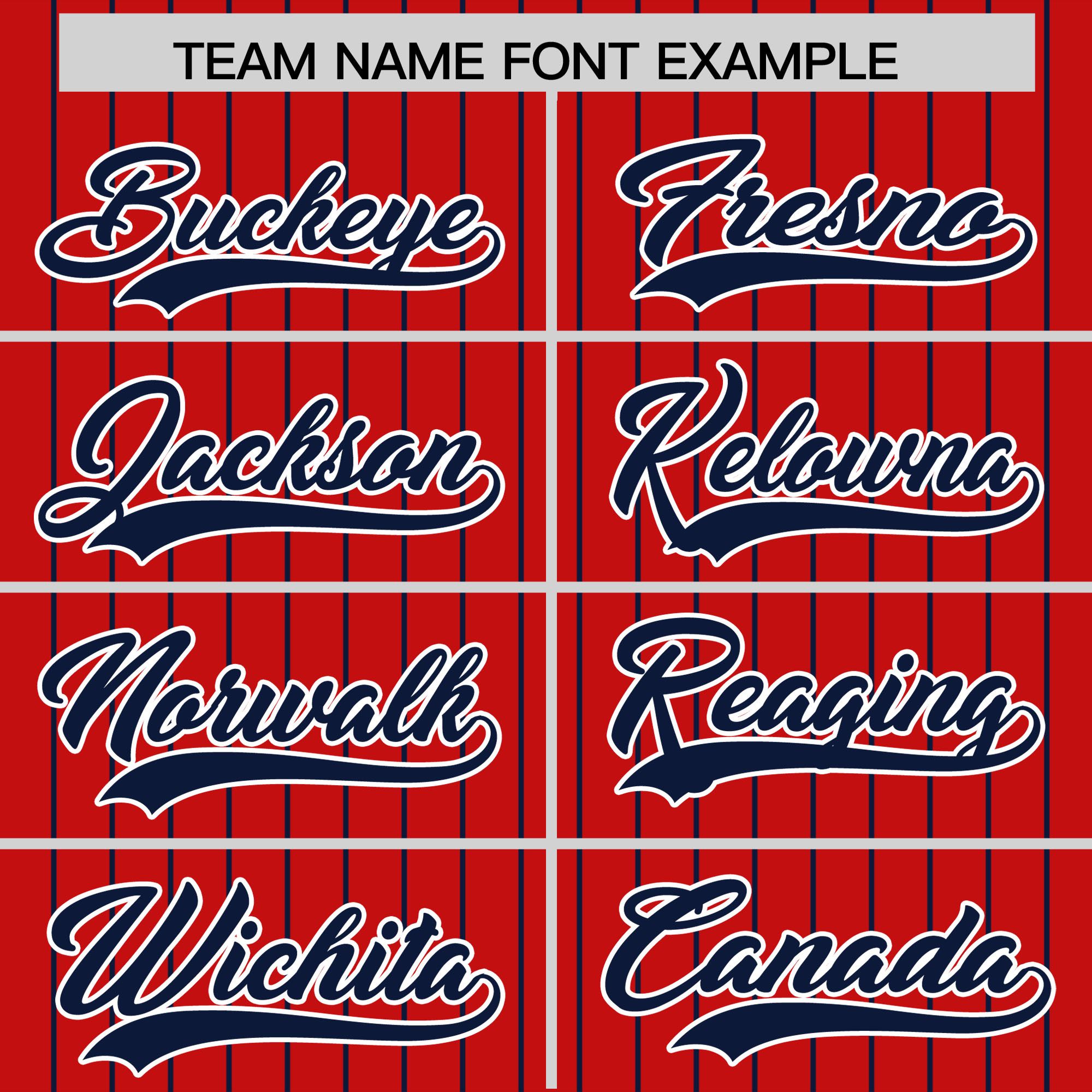 Custom Red Navy Pinstripe Personalized Two-Tone Authentic Baseball Jersey