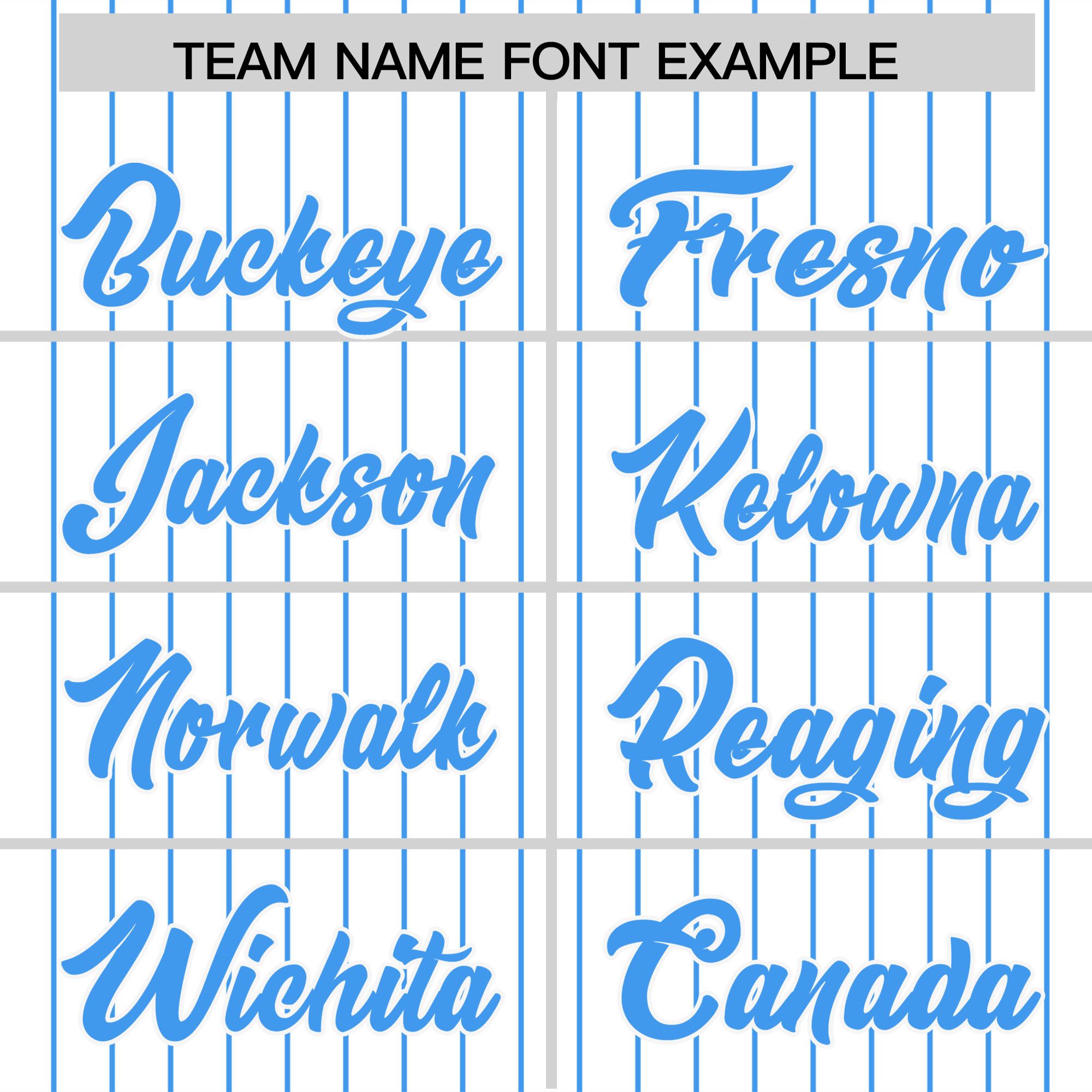 Custom White Powder Blue Pinstripe Personalized Two-Tone Authentic Baseball Jersey