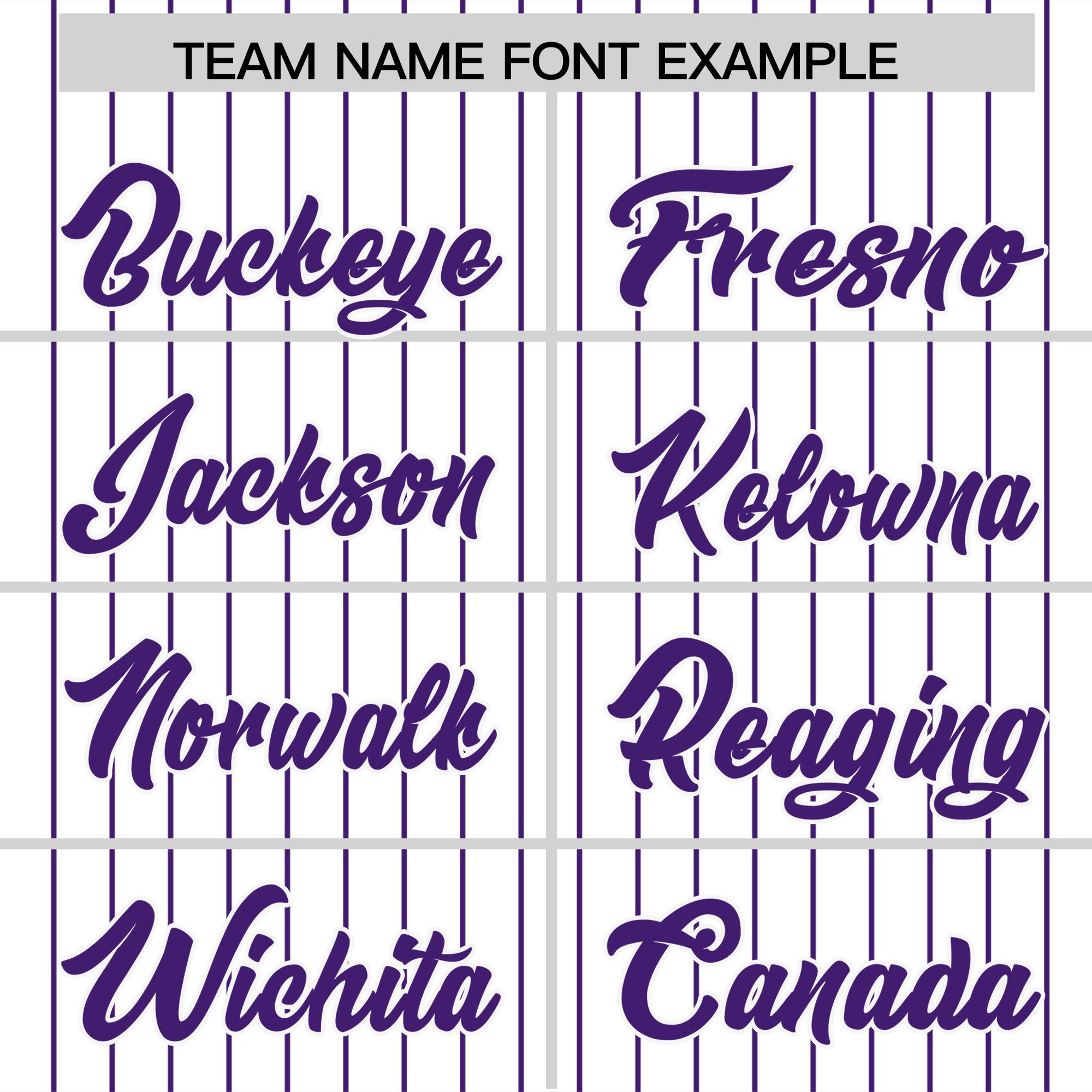 Custom White Purple Pinstripe Personalized Two-Tone Authentic Baseball Jersey