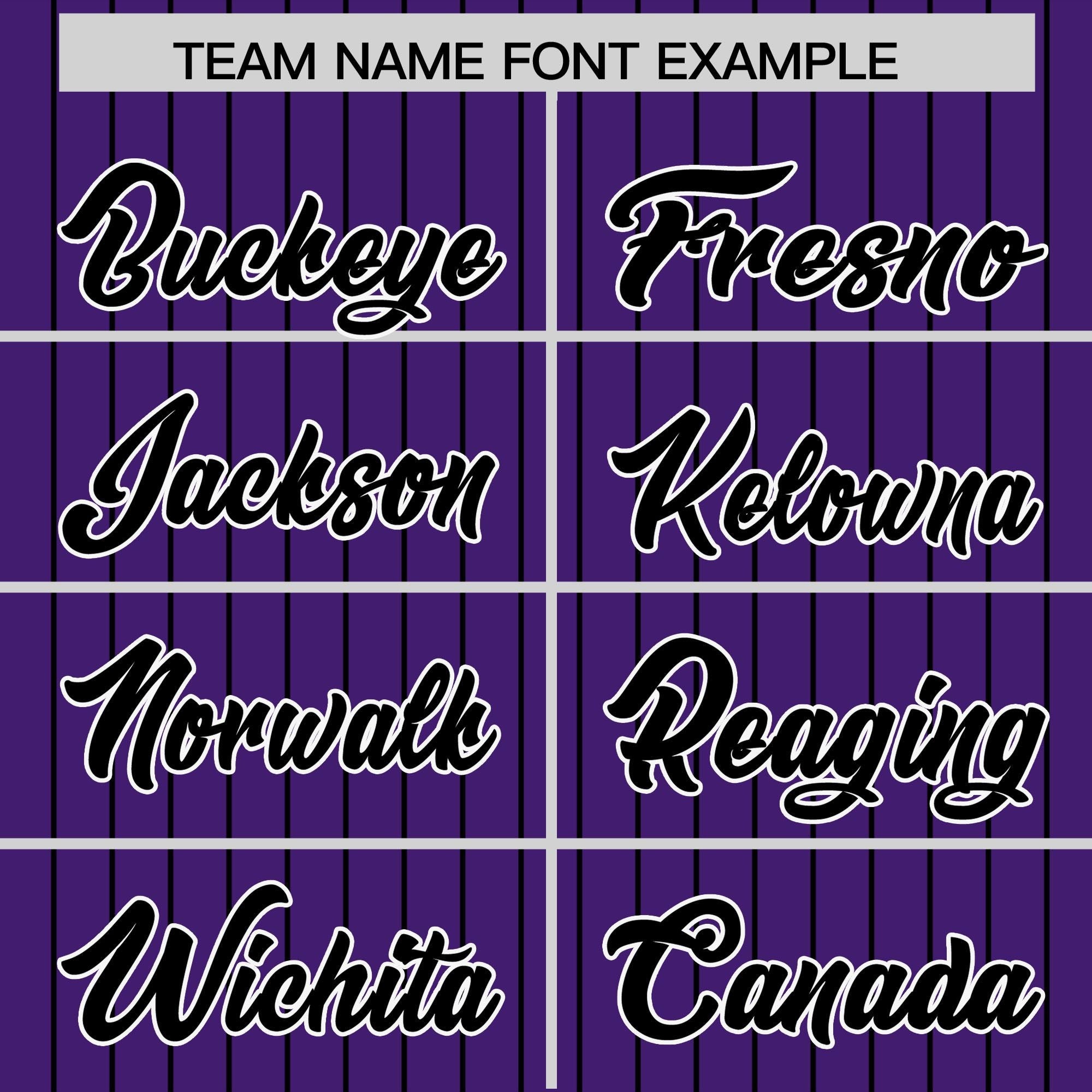 Custom Purple Black Pinstripe Personalized Two-Tone Authentic Baseball Jersey