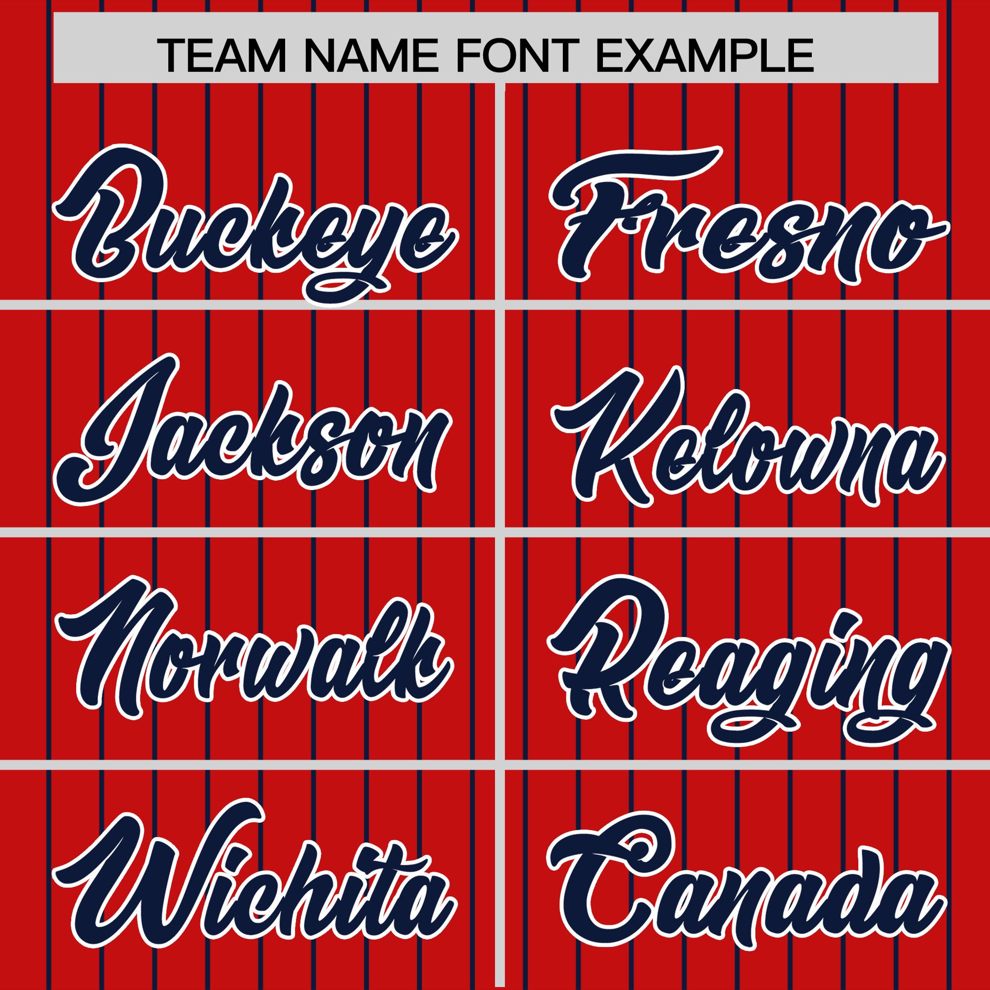 Custom Red Navy Pinstripe Personalized Two-Tone Authentic Baseball Jersey