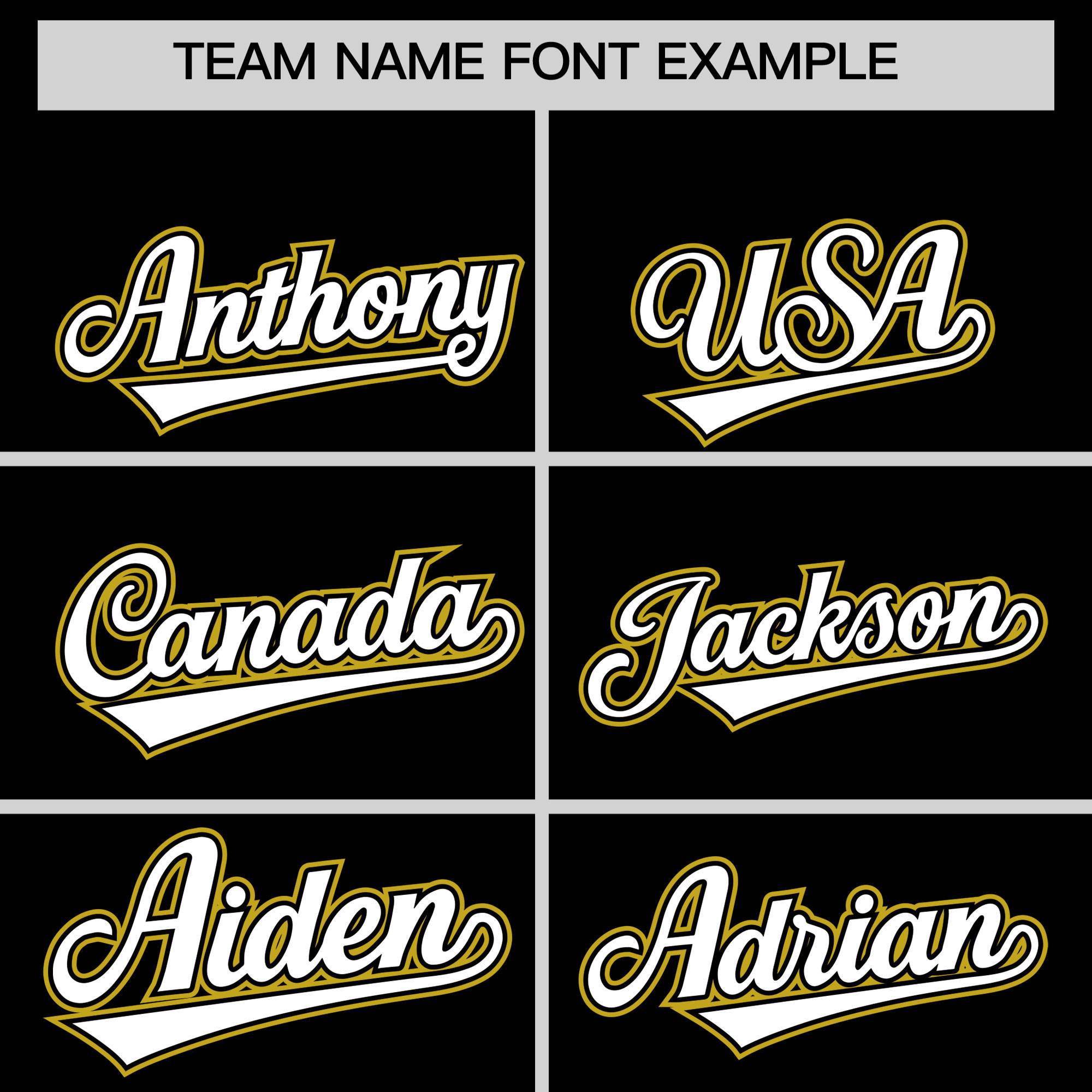 Custom Black Old Gold Personalized Color Block Authentic Baseball jersey