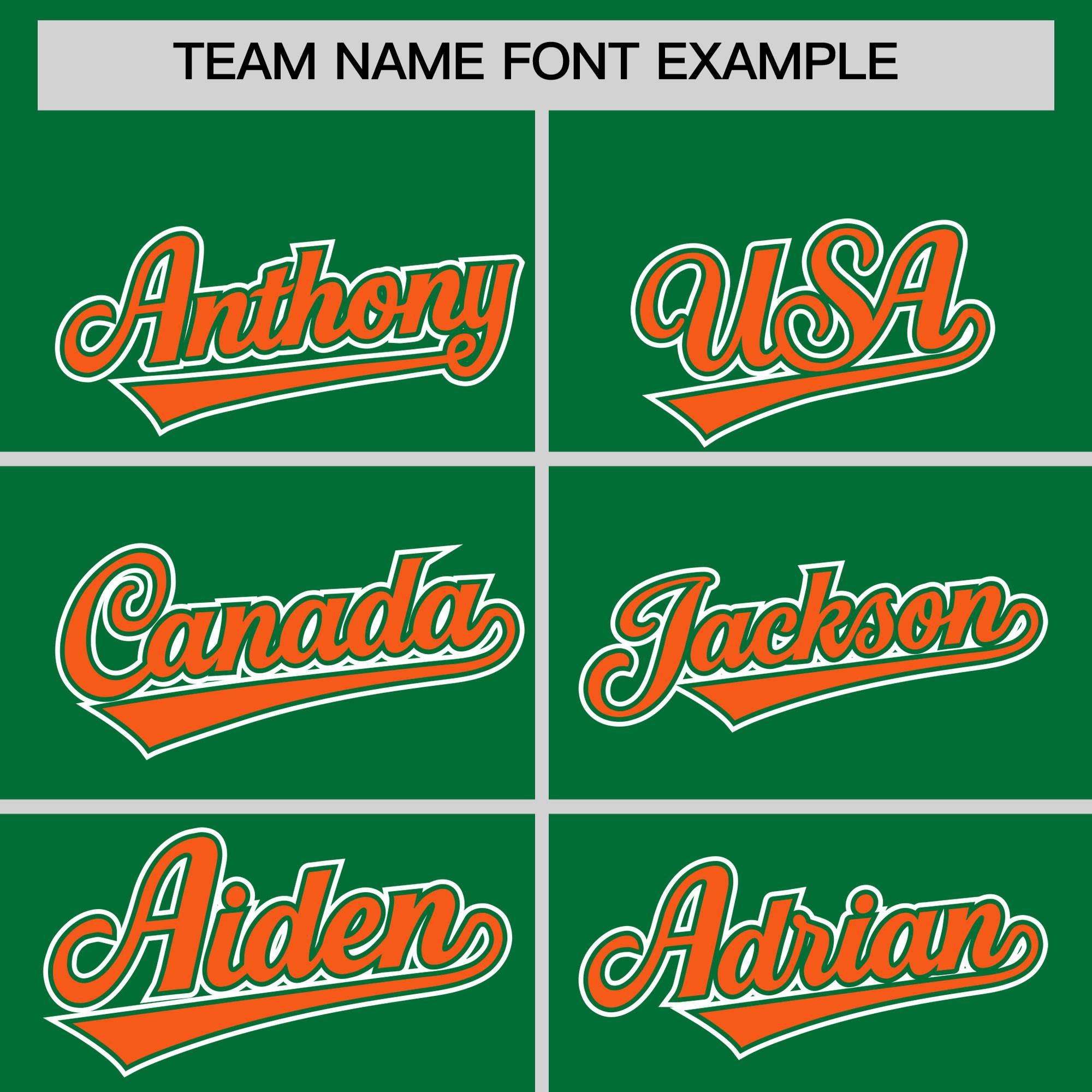 Custom Kelly Green Orange Personalized Color Block Authentic Baseball jersey