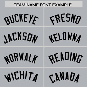 Custom Gray Black Personalized Classic Authentic Baseball Jersey