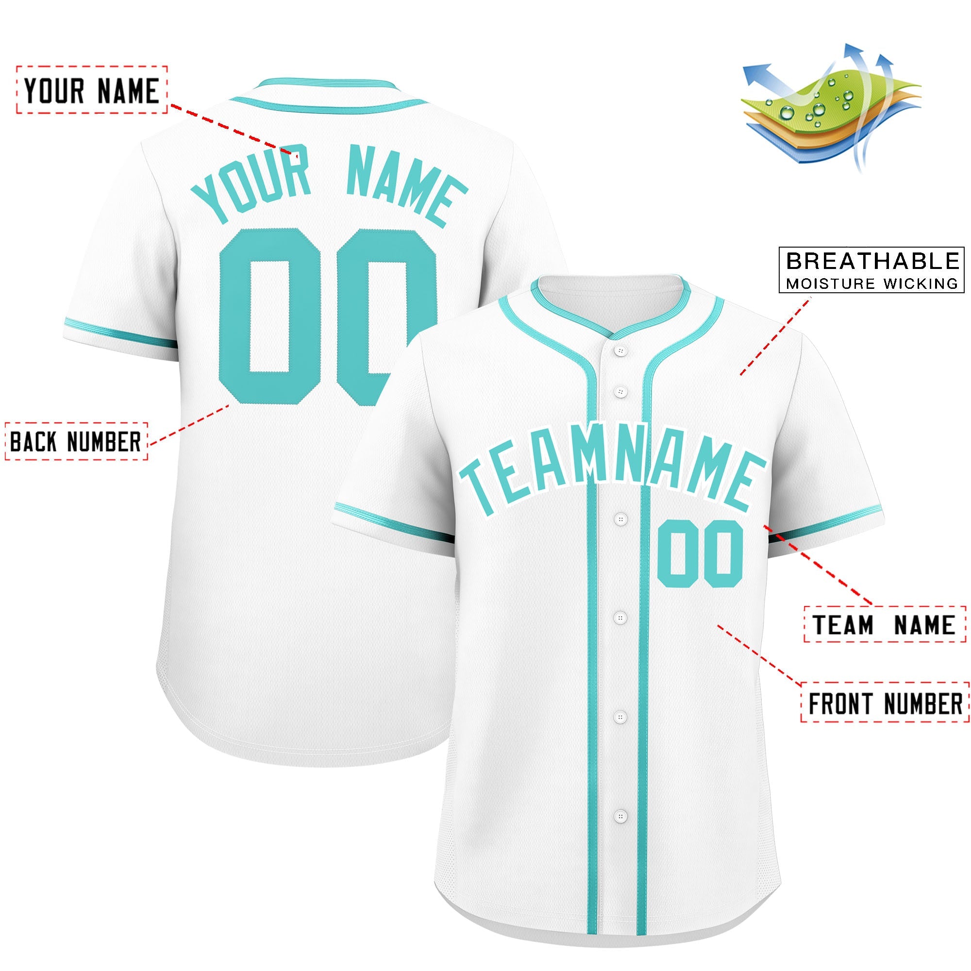 Custom White Bright Green Personalized Classic Authentic Baseball Jersey