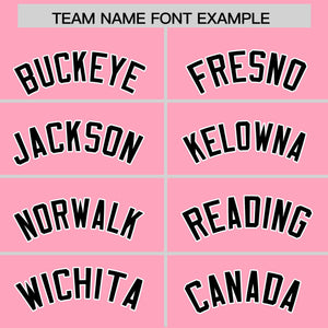 Custom Light Pink Black Personalized Classic Authentic Baseball Jersey