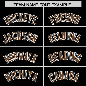 Custom Black Light Brown Personalized Classic Authentic Baseball Jersey