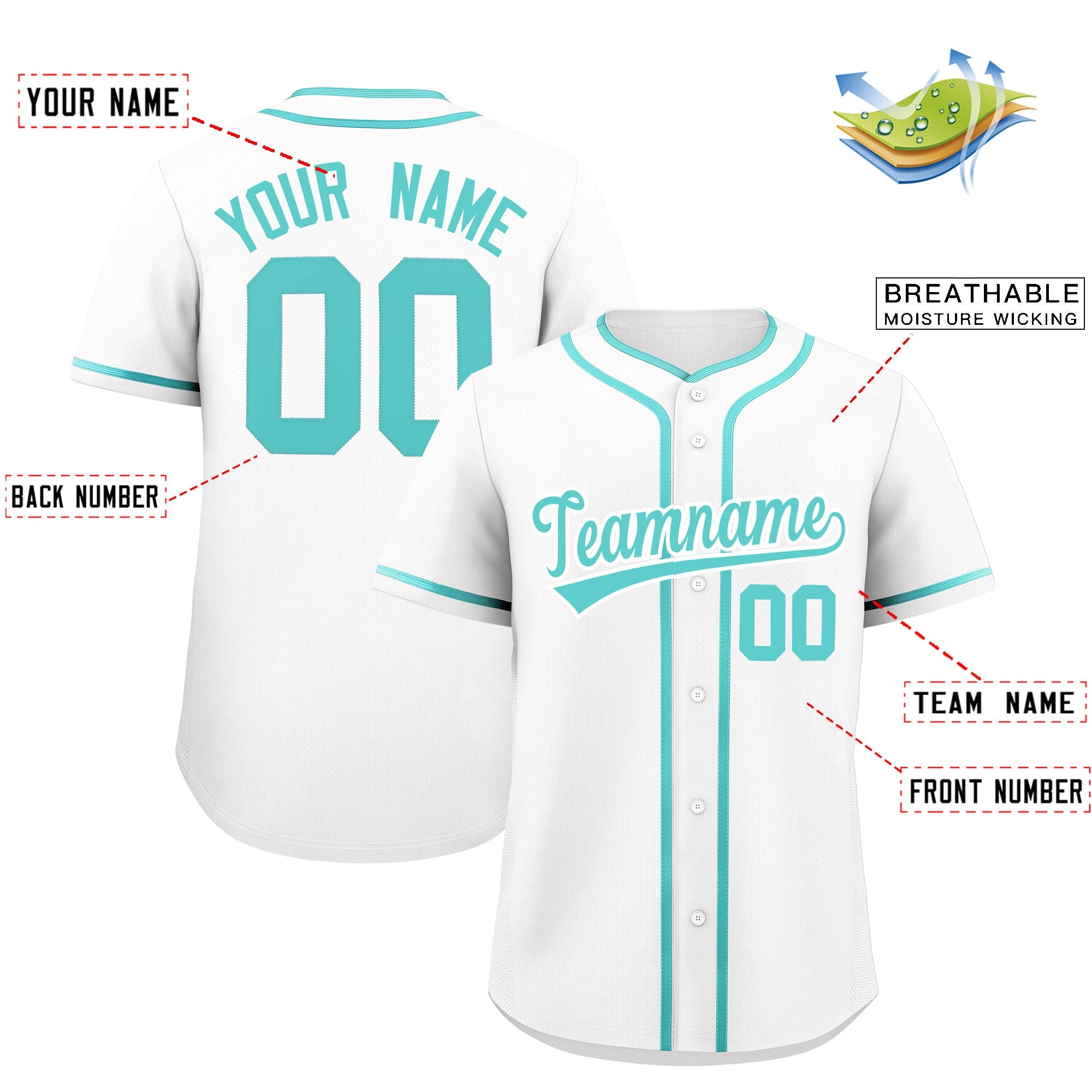 Custom White Bright Green Personalized Classic Authentic Baseball Jersey