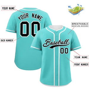 Custom Bright Green White Personalized Classic Authentic Baseball Jersey