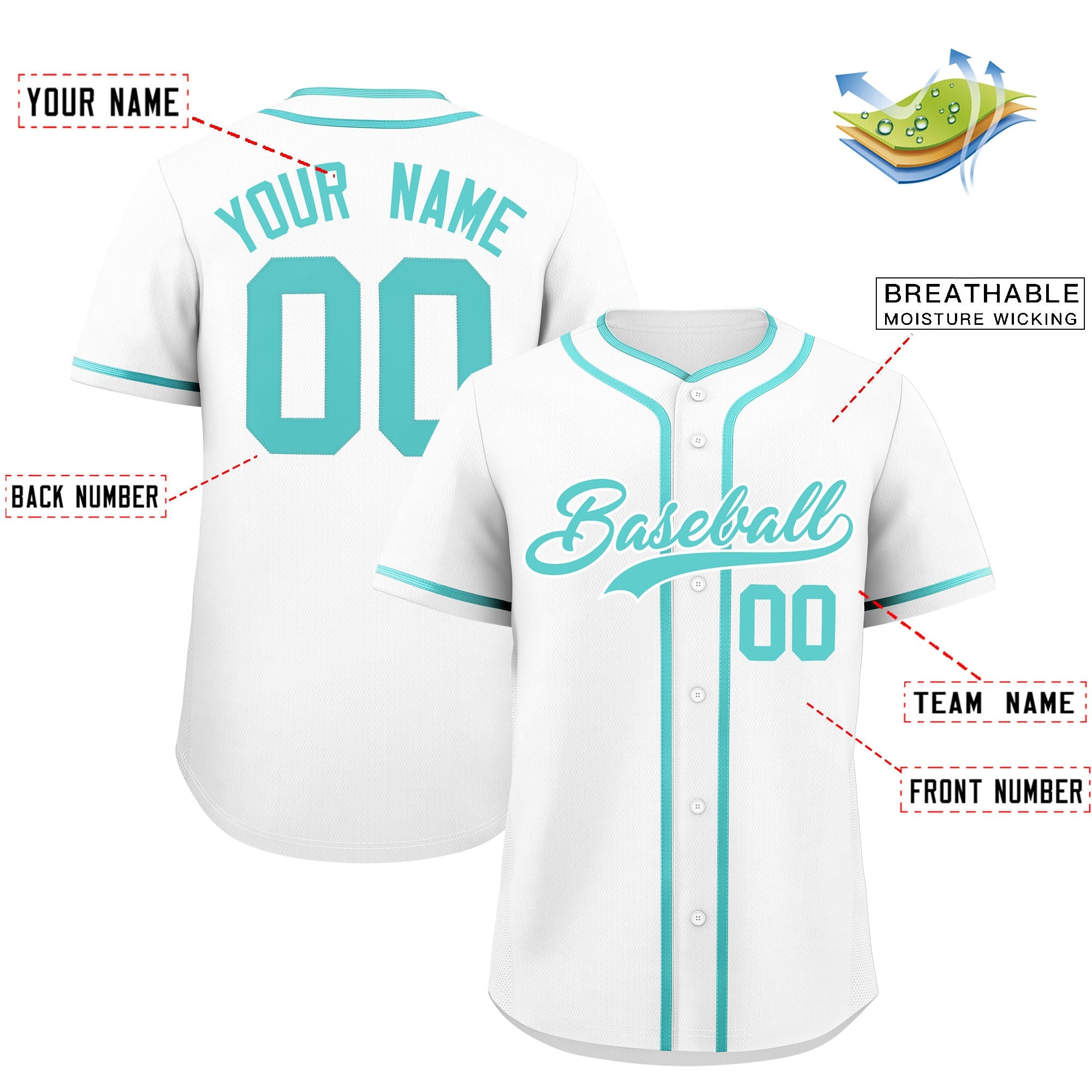 Custom White Bright Green Personalized Classic Authentic Baseball Jersey