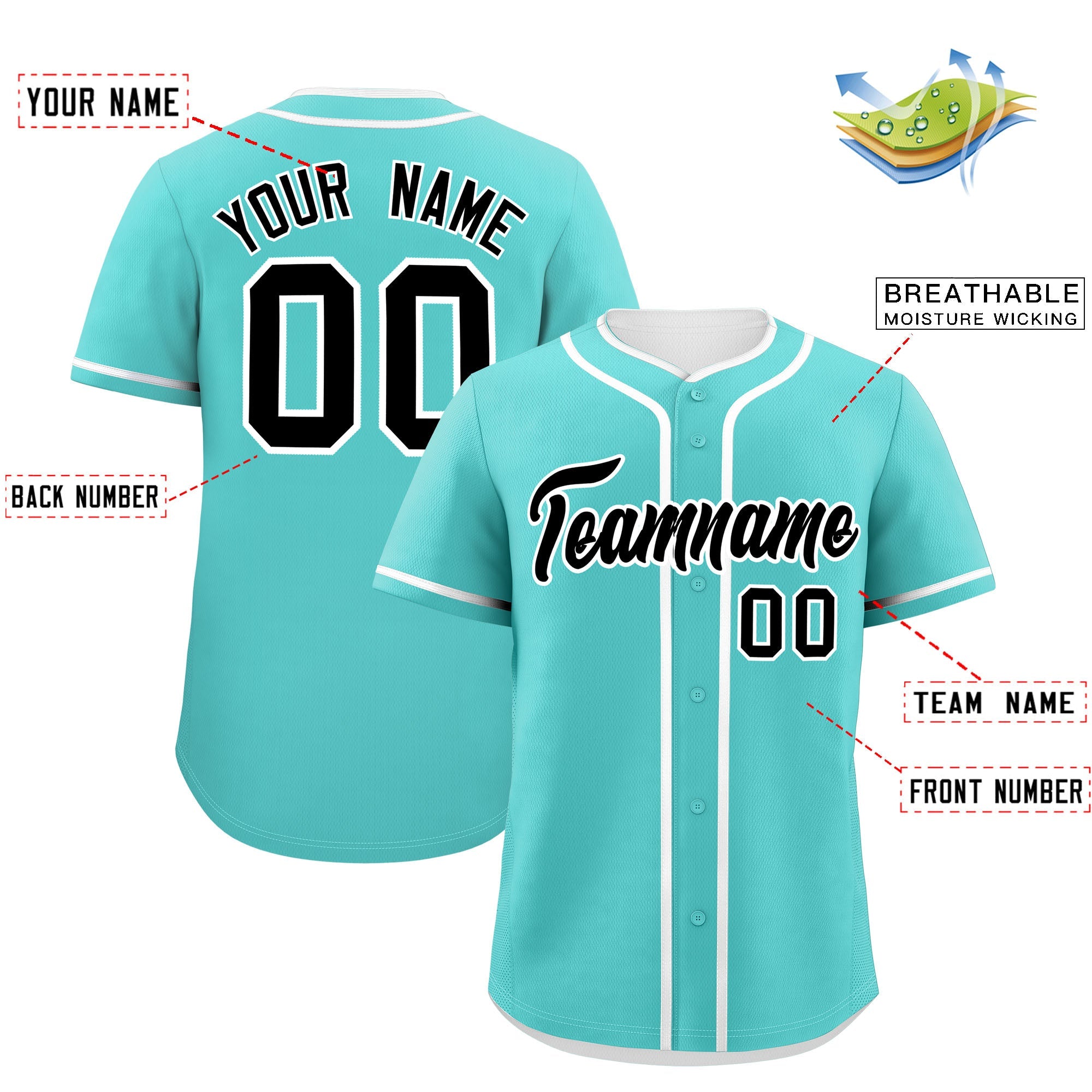 Custom Bright Green White Personalized Classic Authentic Baseball Jersey